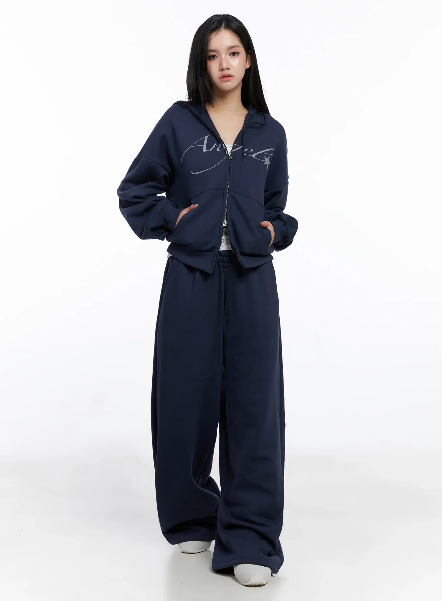 Angel Graphic Zip-Up Hoodie IS525 - Image 8
