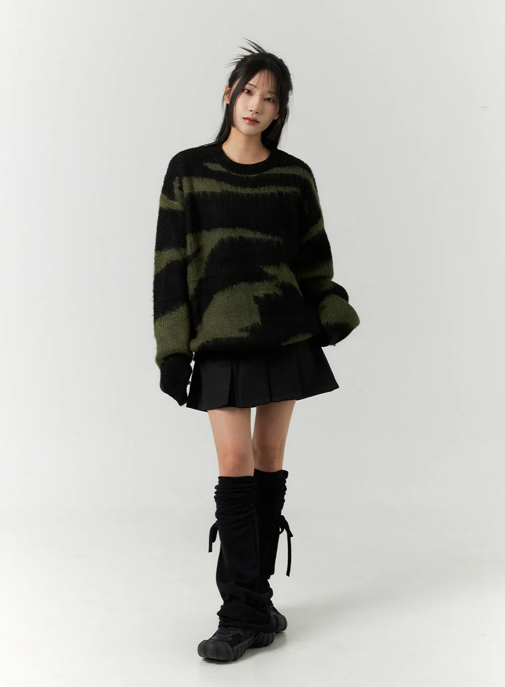 Animal Pattern Knit Sweater CN321 - Image 3
