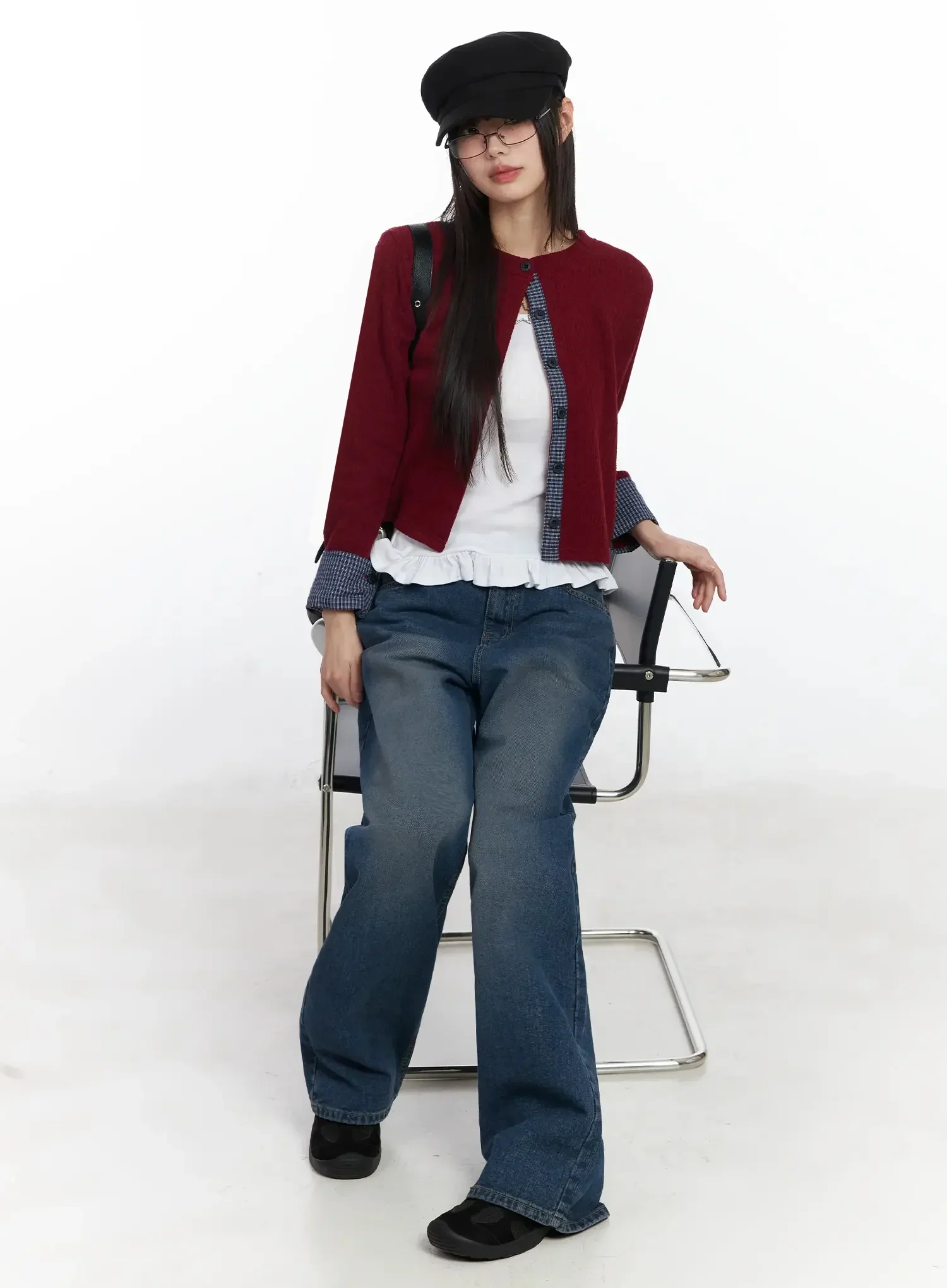 Annika Low-Rise Baggy Jeans F517 - Image 15