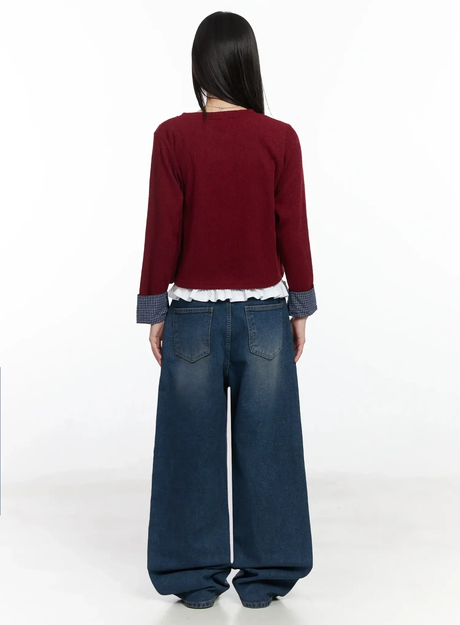 Annika Low-Rise Baggy Jeans F517 - Image 9