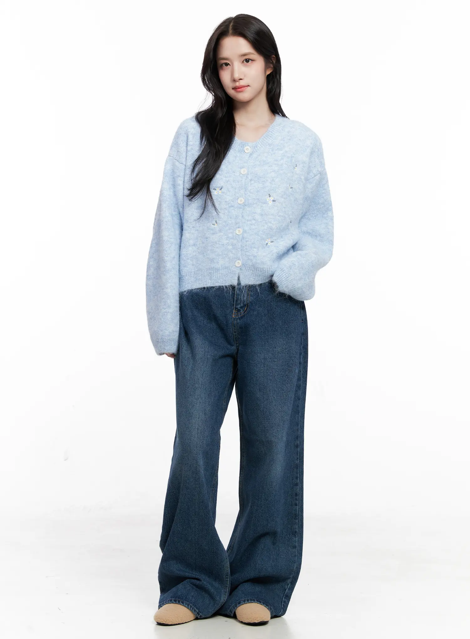 Ariah Wide Leg Baggy Jeans CO523 - Image 3