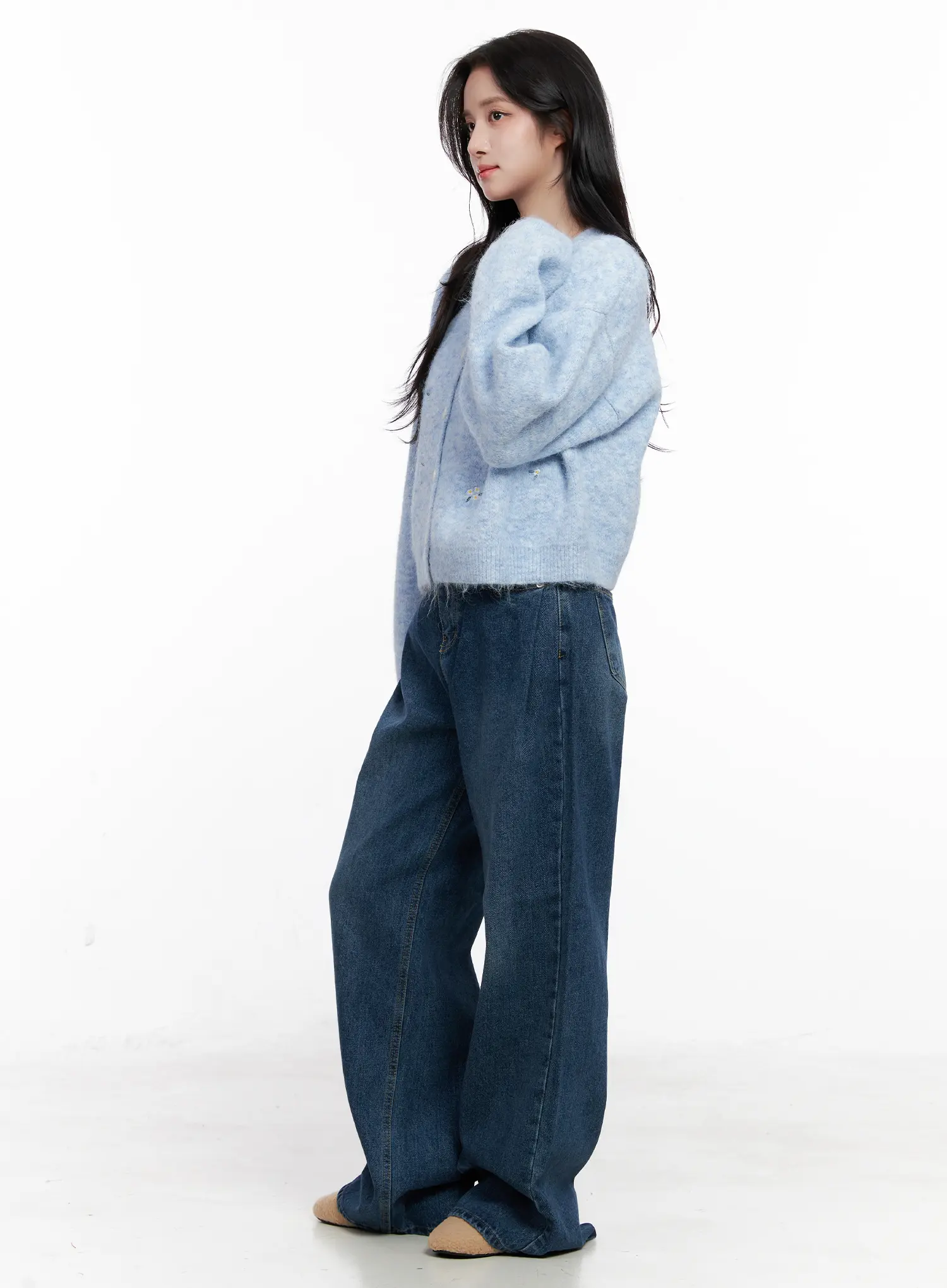 Ariah Wide Leg Baggy Jeans CO523 - Image 4
