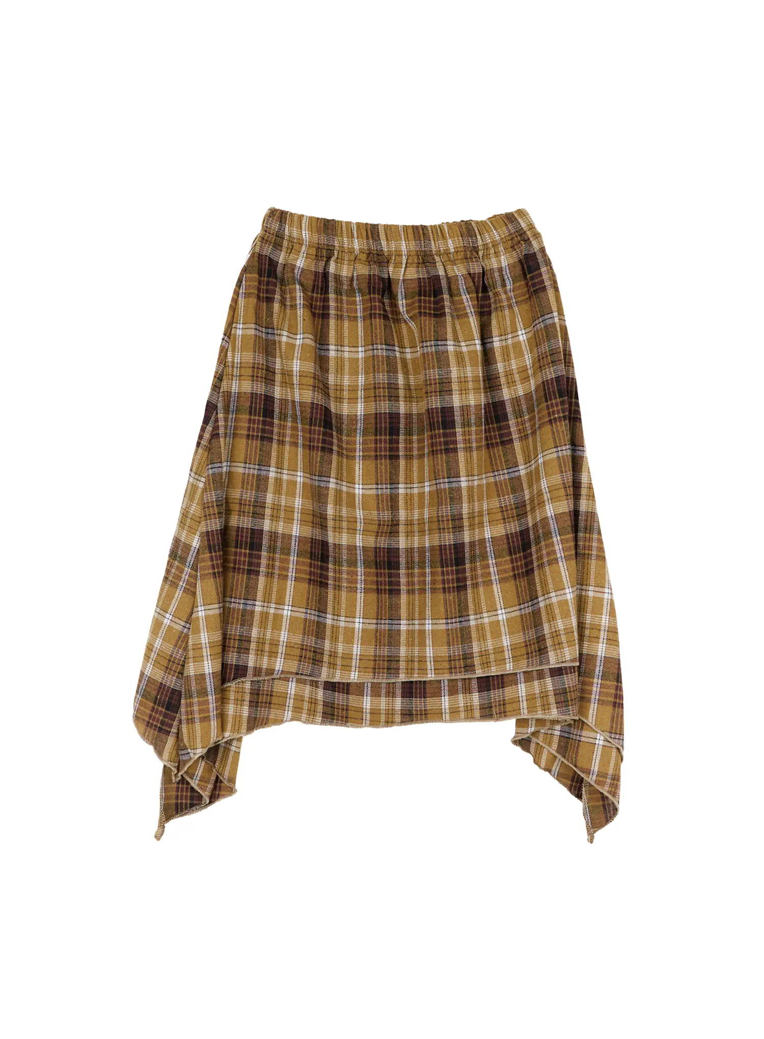 Asymmetric Checkered Midi Skirt CD530 - Image 10