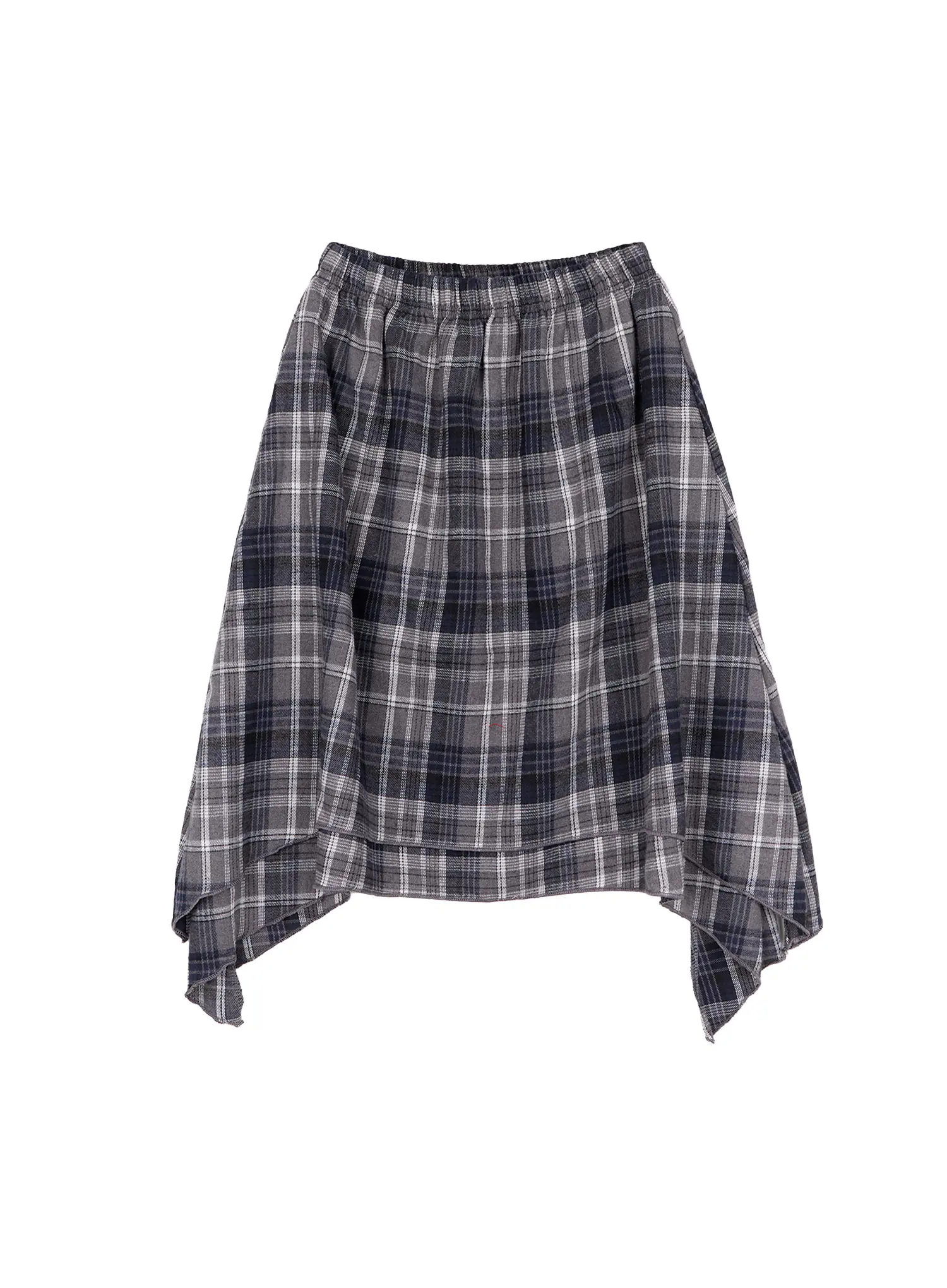 Asymmetric Checkered Midi Skirt CD530 - Image 11