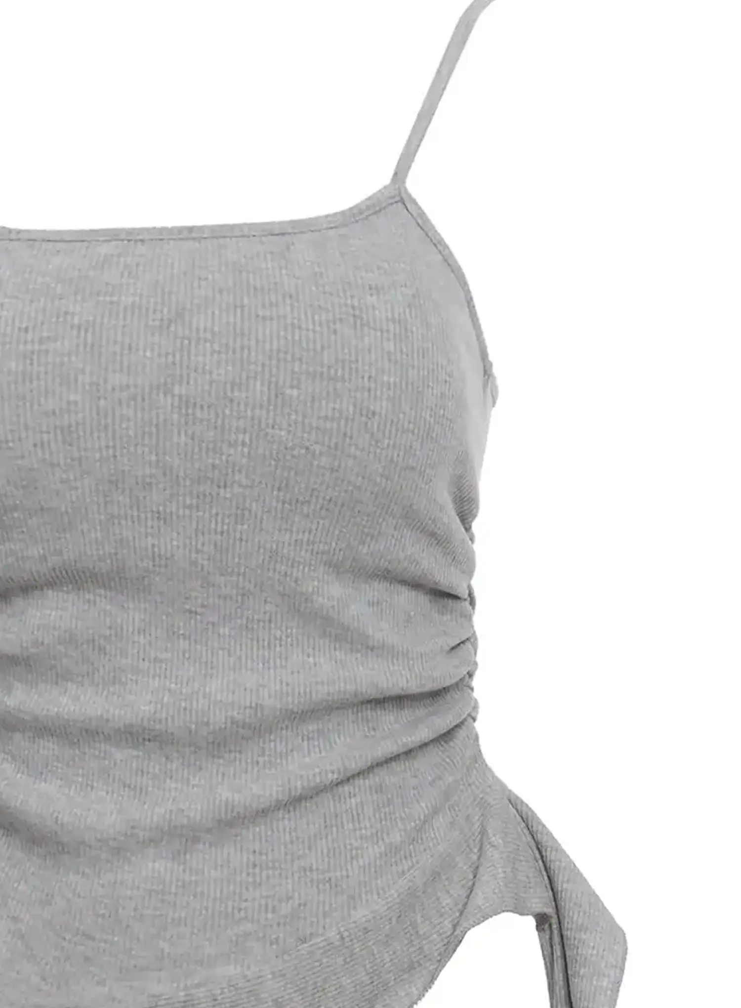 Asymmetric Frill Long Tank Top IC503 - Image 2