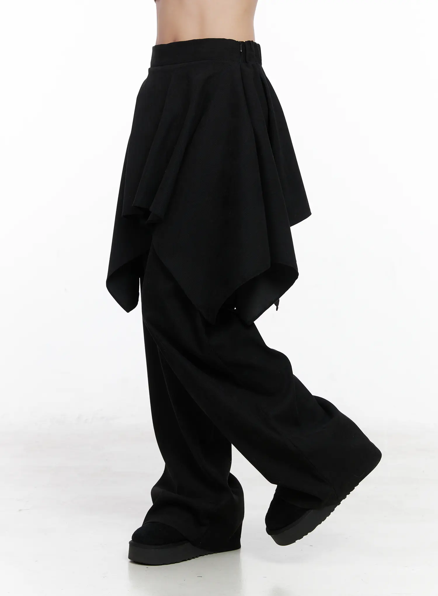 Asymmetric Layered Skirt Pants CN514 - Image 4