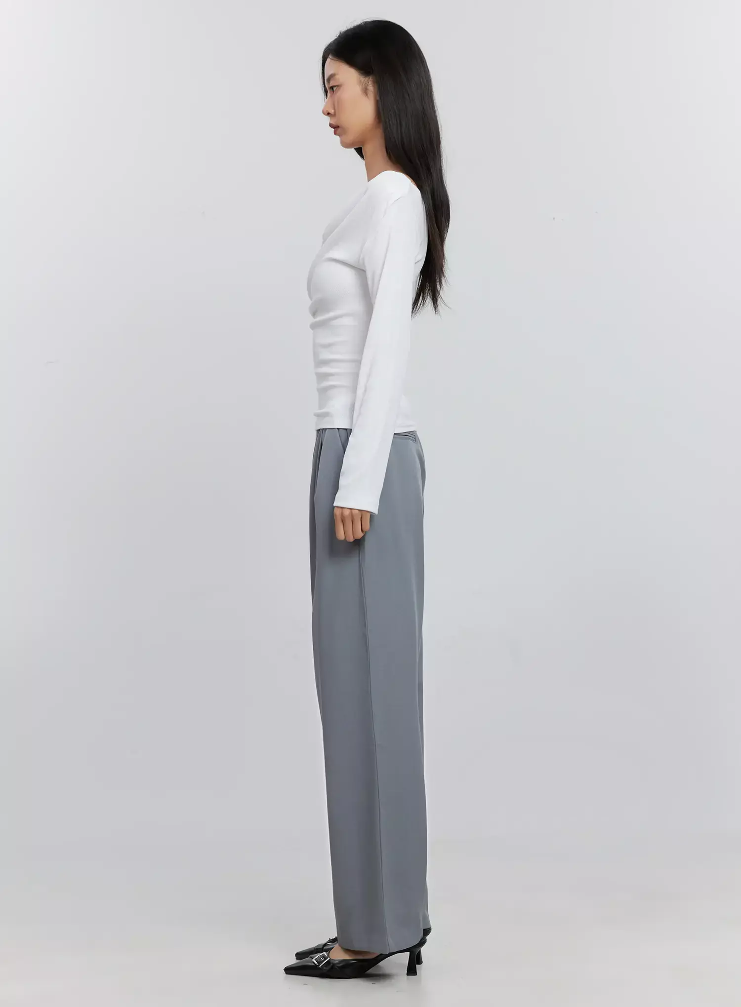 Asymmetric Long Sleeve Top IS516 - Image 24