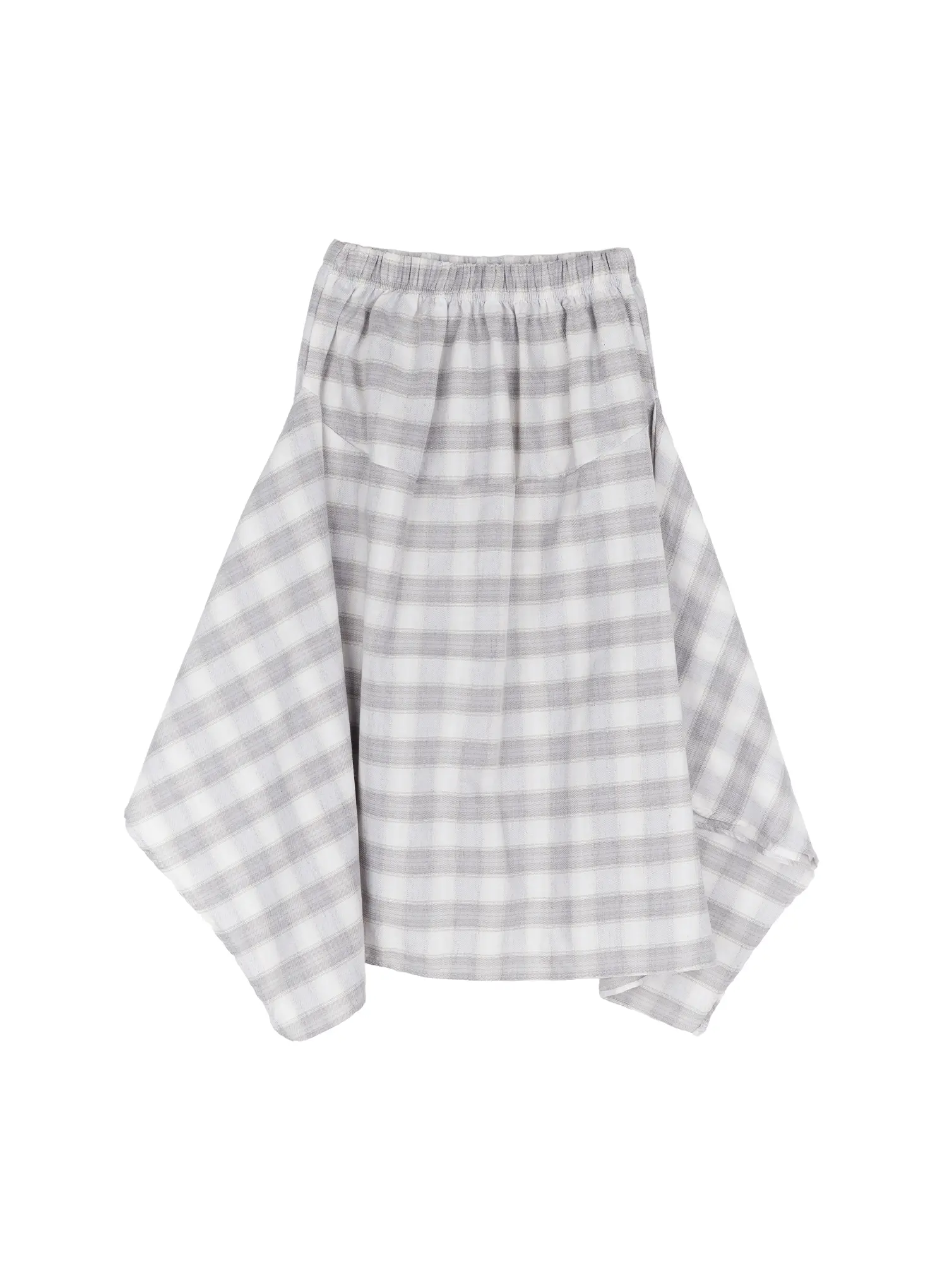 Asymmetric Plaid Midi Skirt CF506 - Image 14