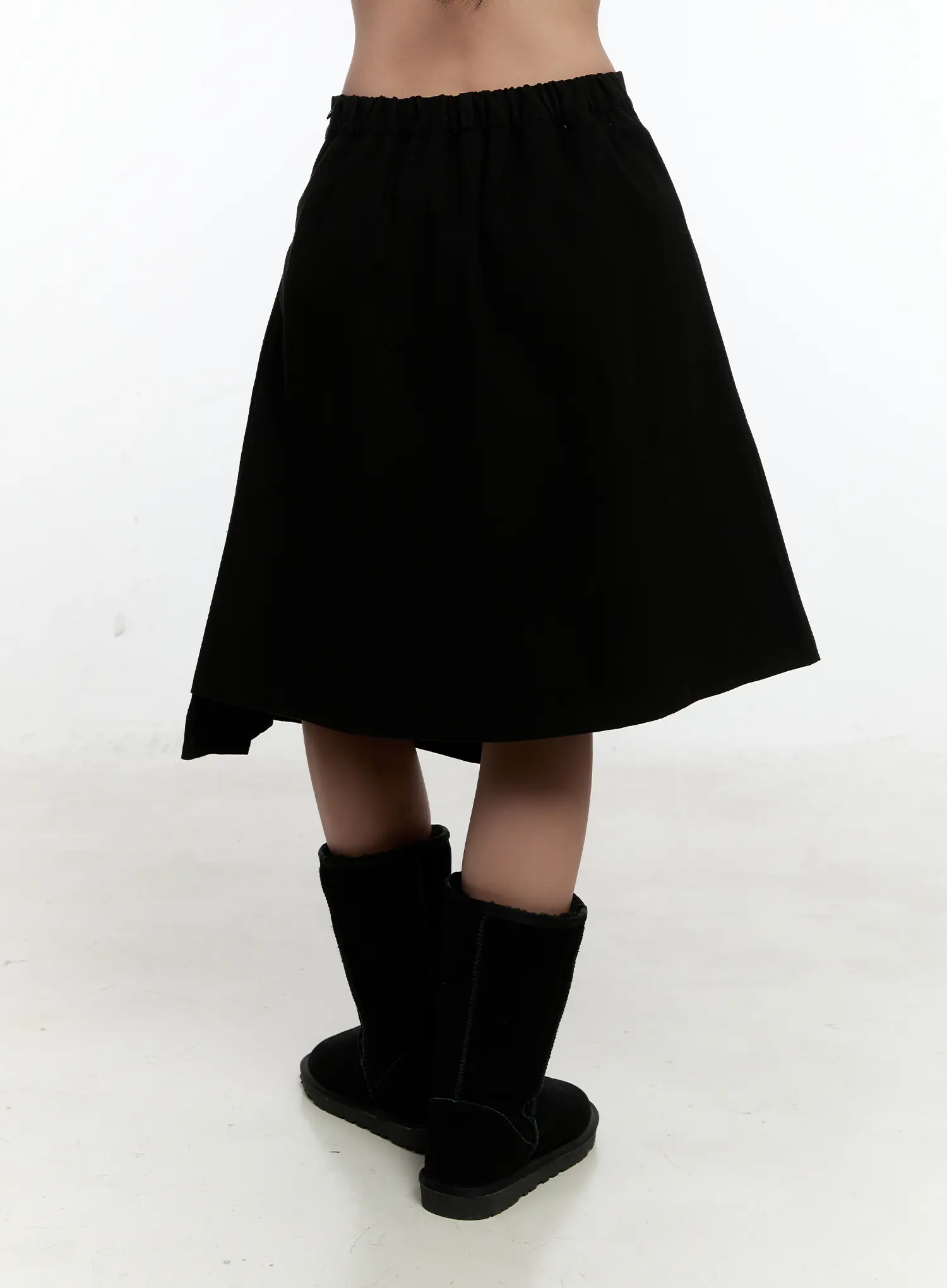 Asymmetric Pleated Midi Skirt CN505 - Image 7