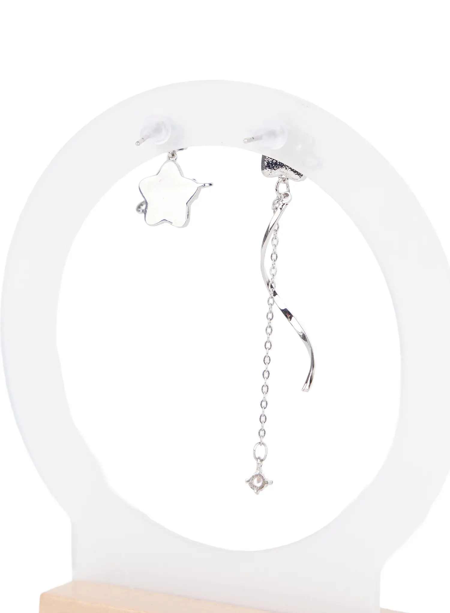 Asymmetric Star Earrings CJ523 - Image 7
