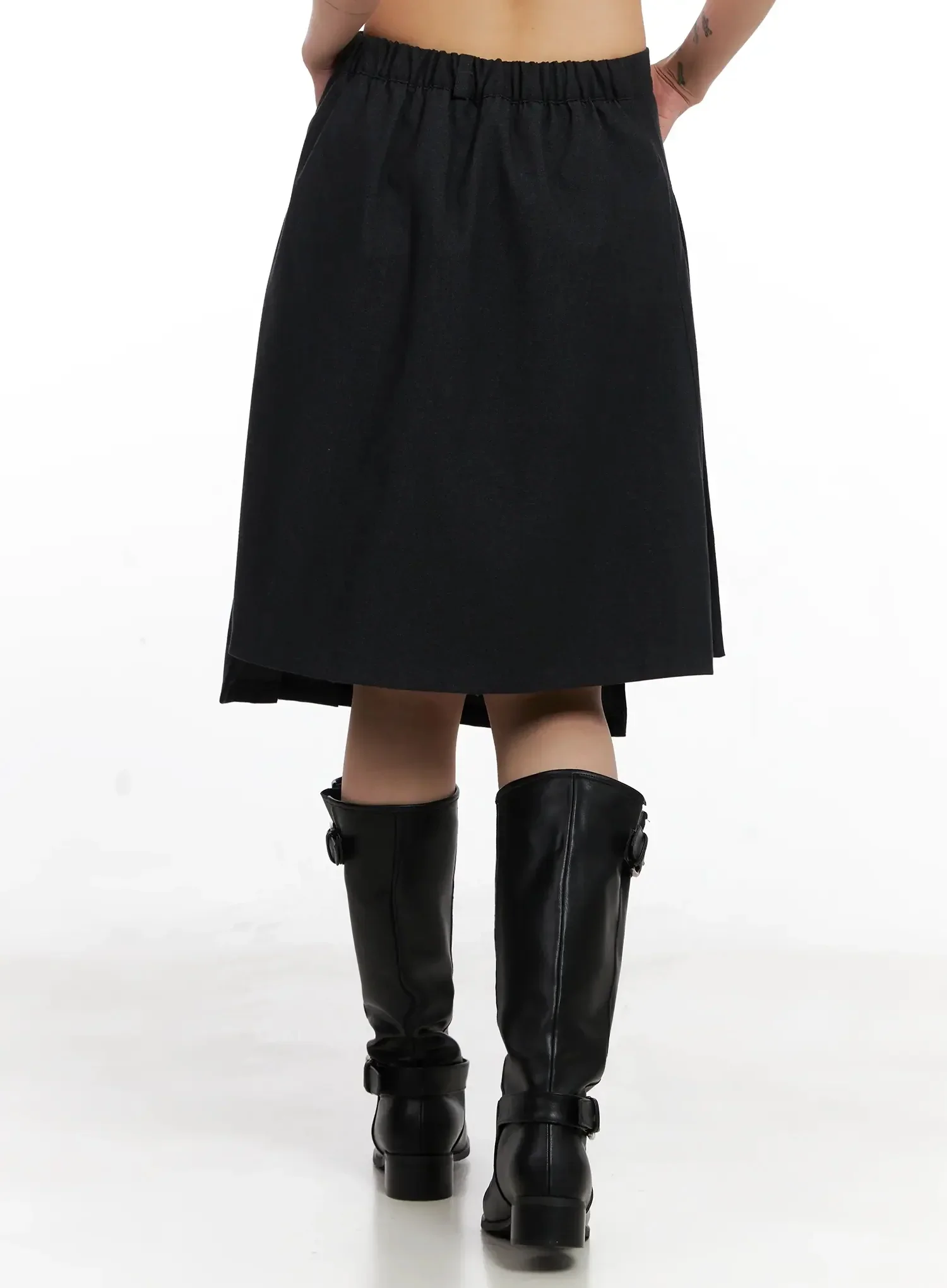 Asymmetrical Pleated Midi Skirt IN528 - Image 12