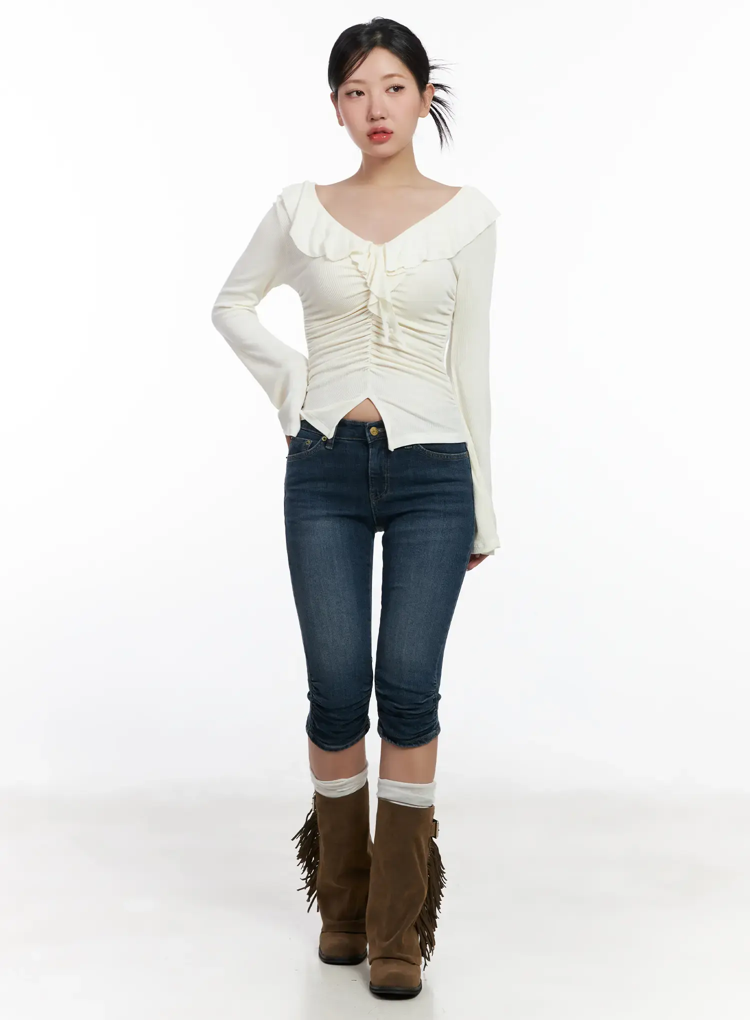 Aviana Low-Rise Capri Jeans CJ530 - Image 5