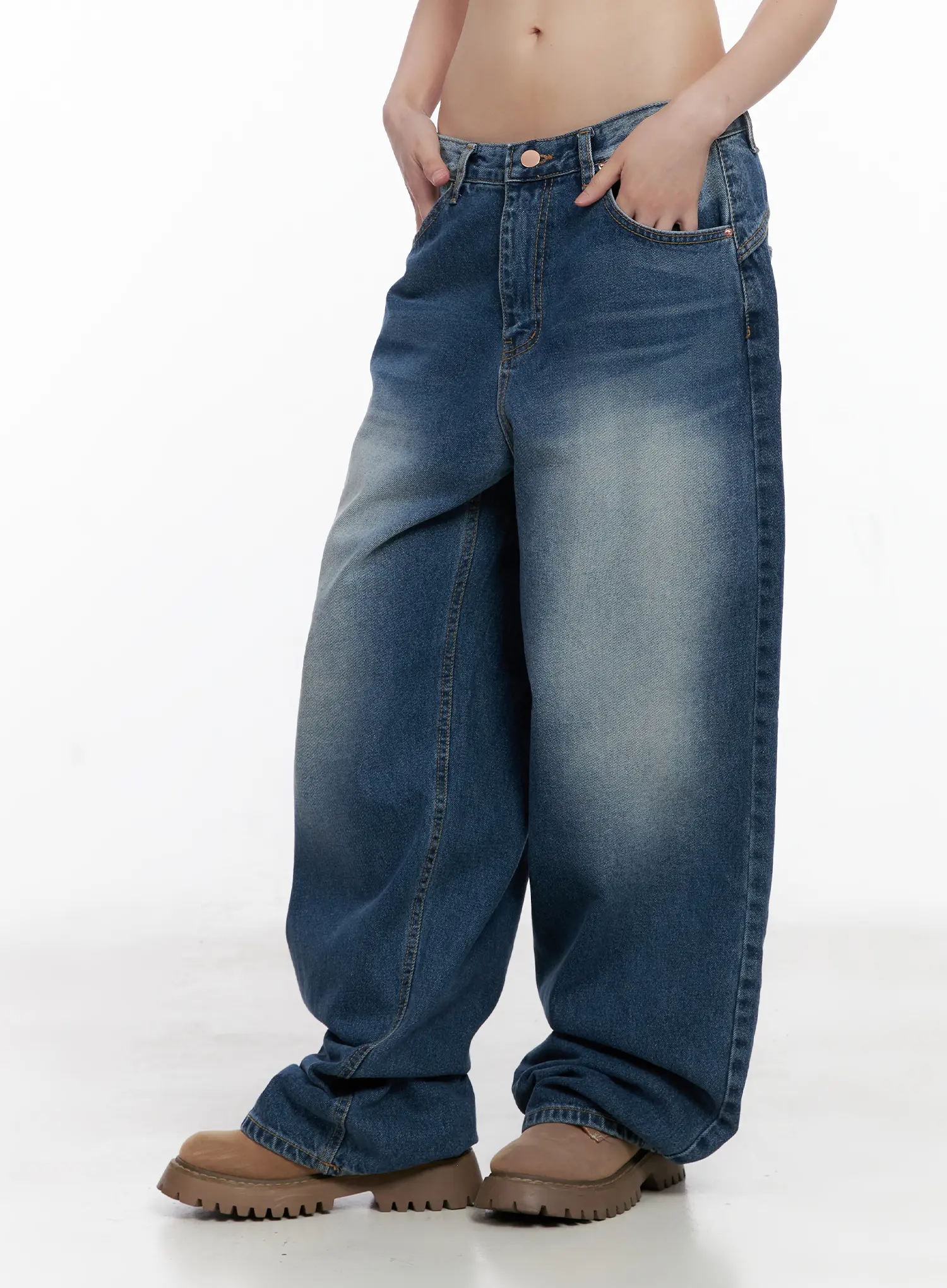 Aylani Washed Embroidered Jeans CG518 - Image 3