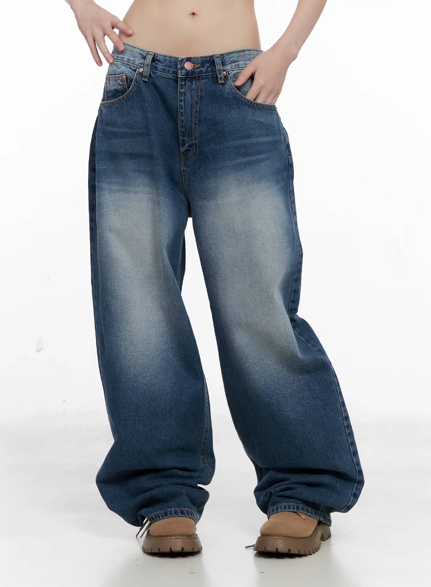 Aylani Washed Embroidered Jeans CG518 - Image 8
