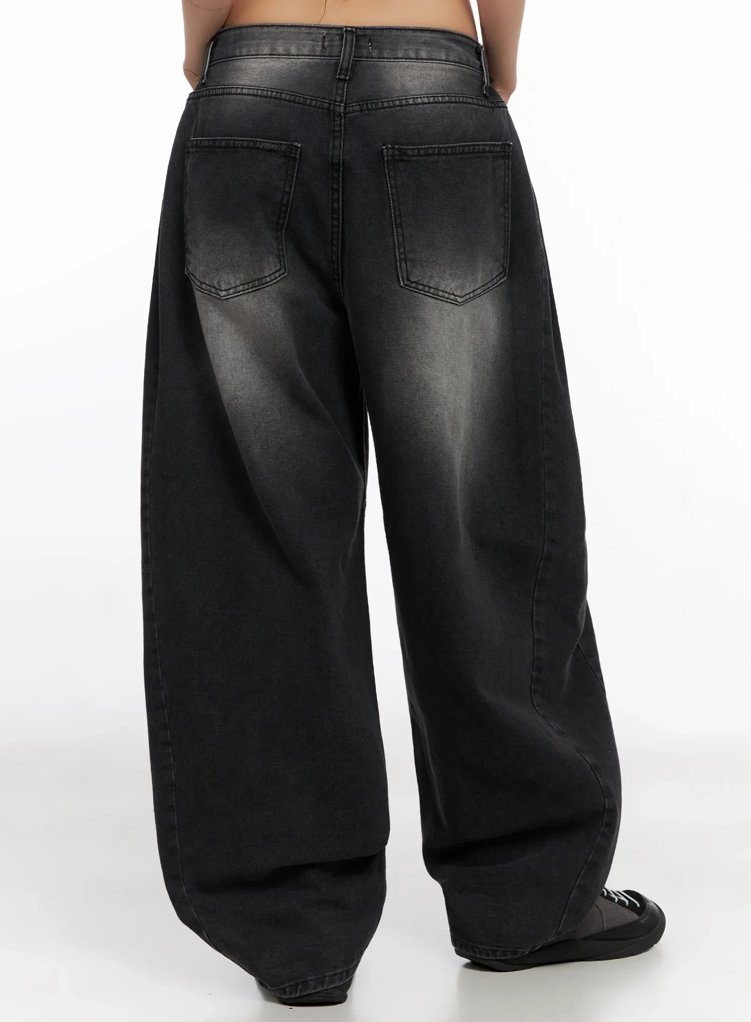 Ayra Dark Washed Baggy Jeans IS508 - Image 17