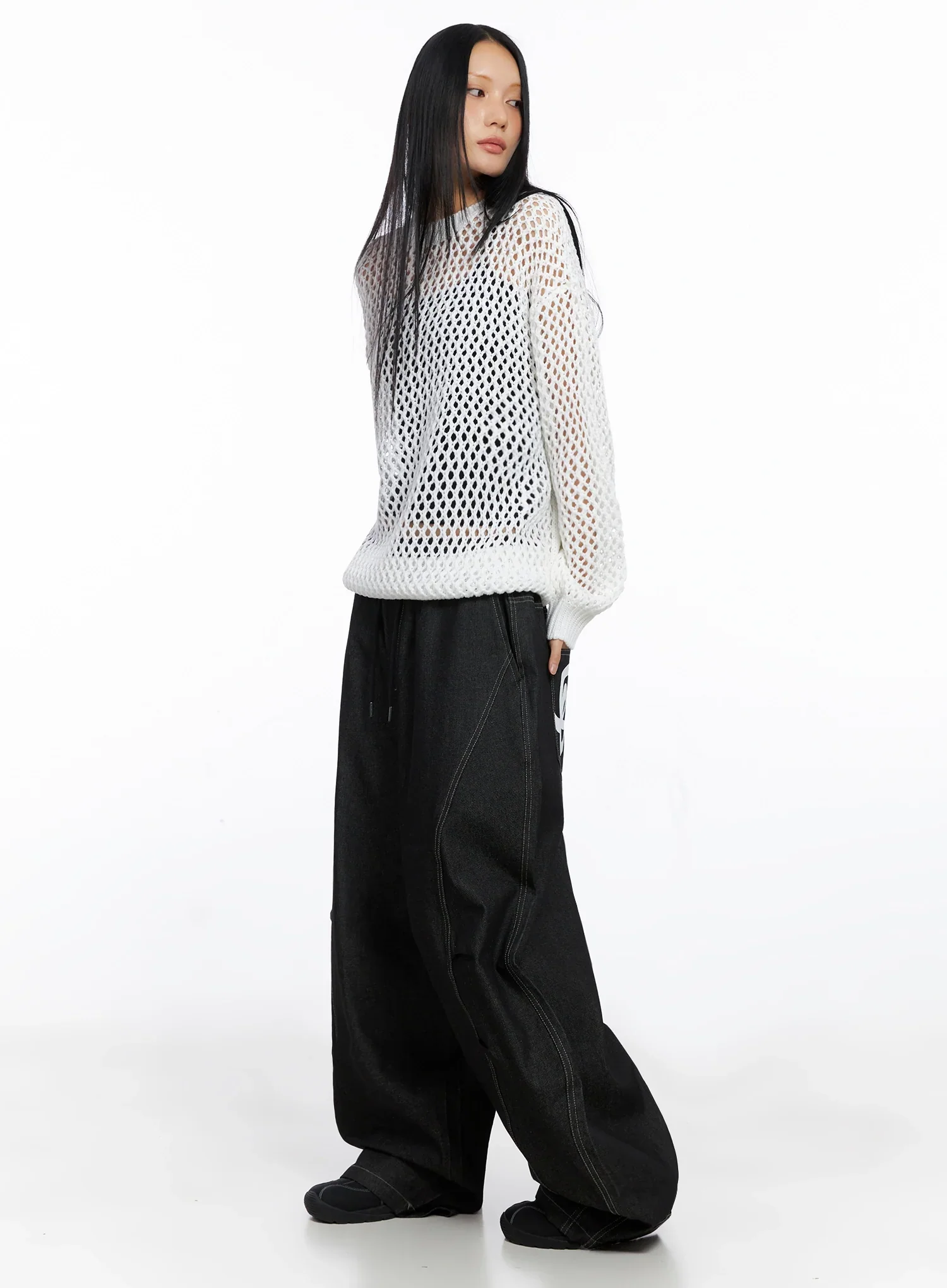 Ayra Graphic Baggy Jeans IO516 - Image 8
