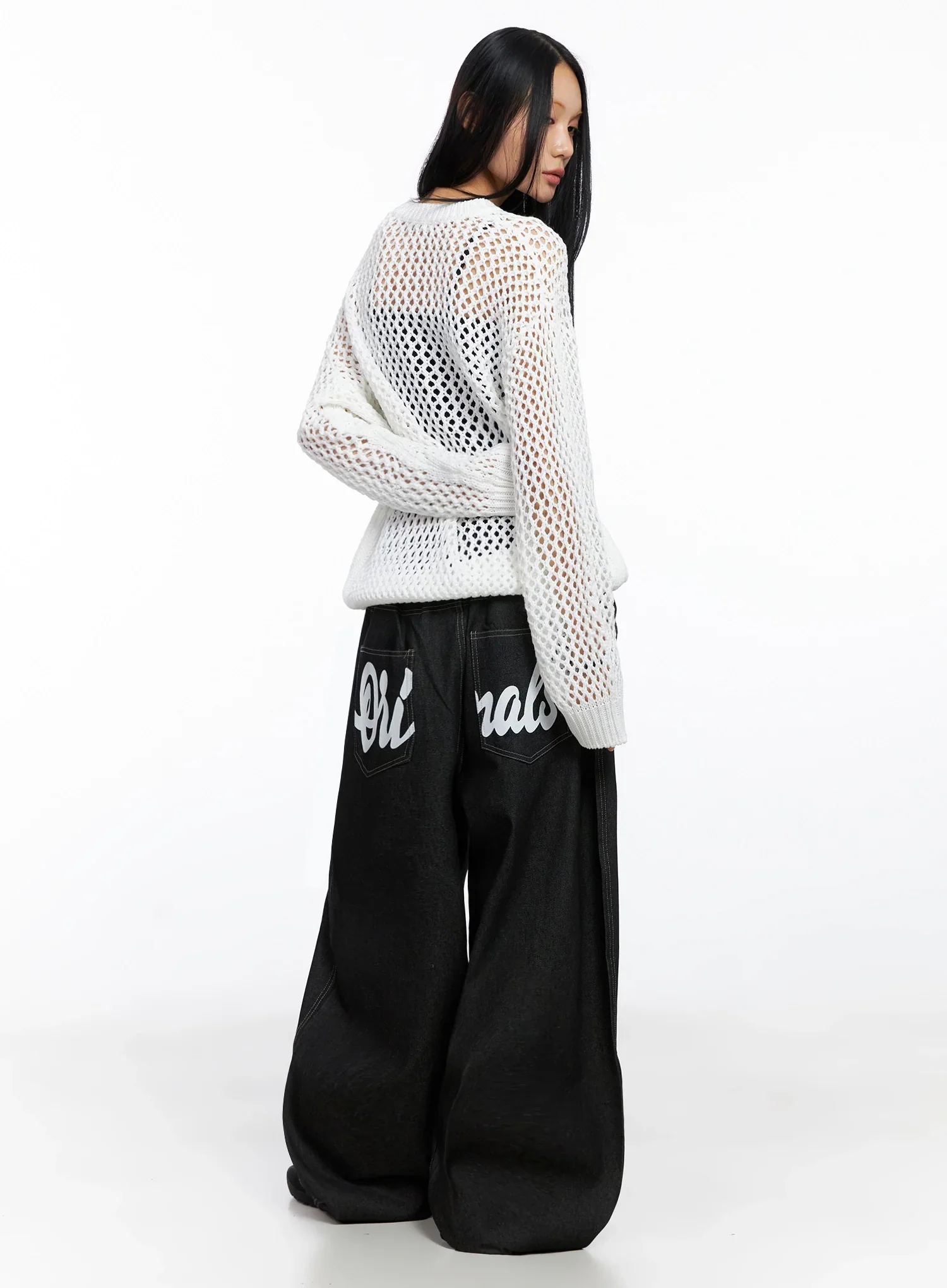 Ayra Graphic Baggy Jeans IO516 - Image 9