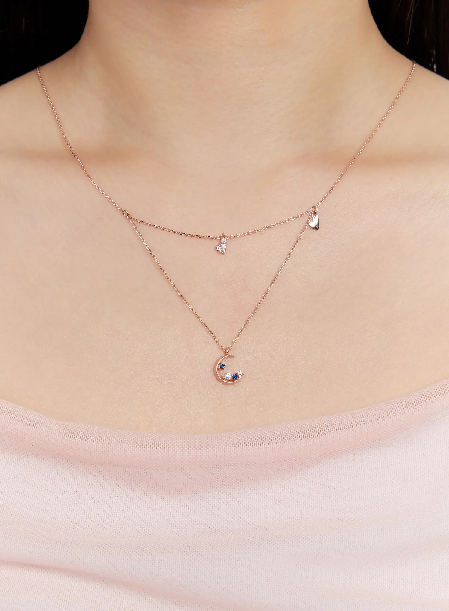Azure Crescent Necklace IS517 - Image 3