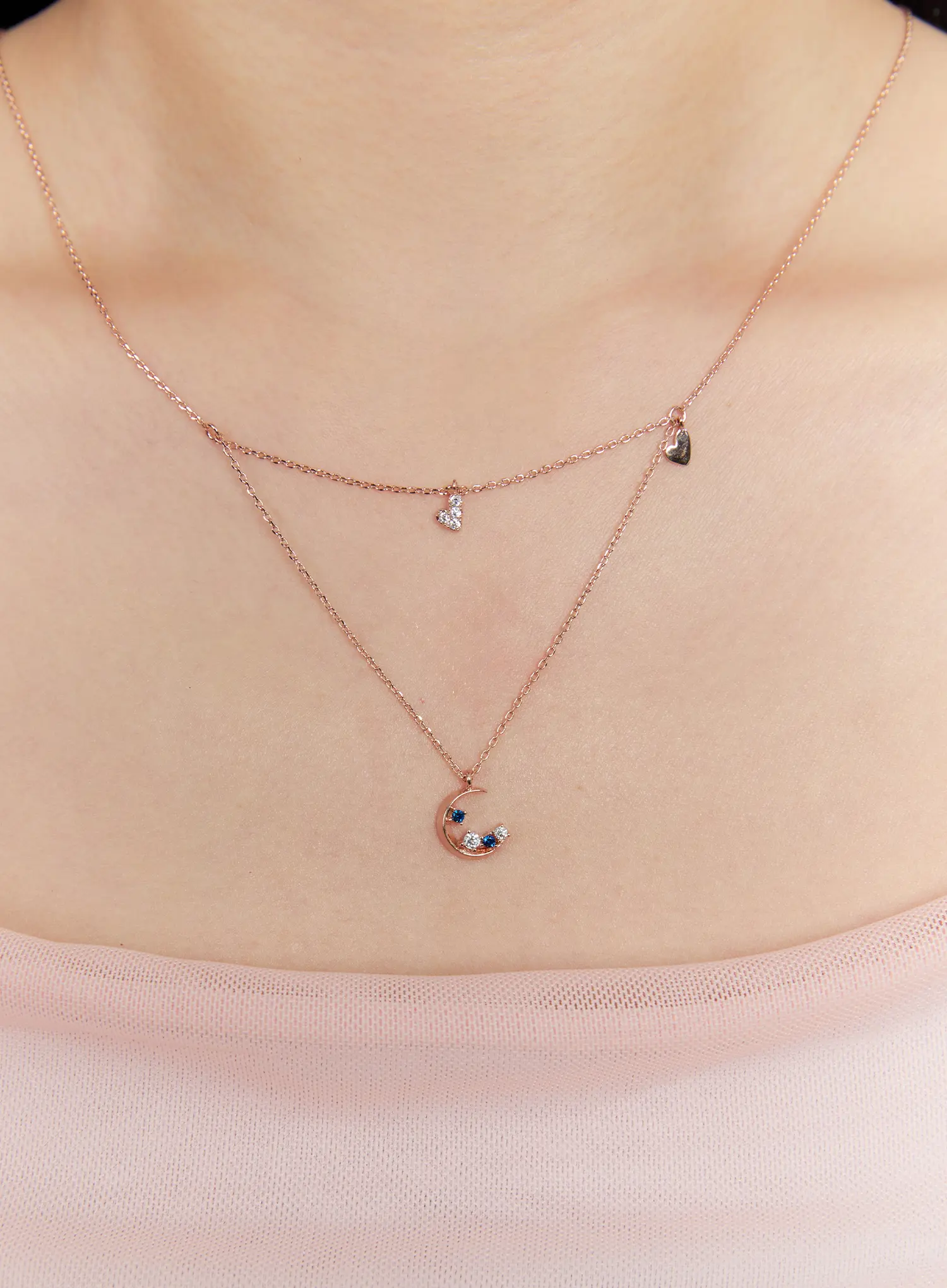 Azure Crescent Necklace IS517 - Image 4