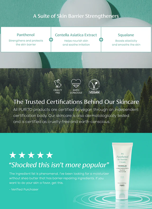 B5 Panthenol Re-barrier Cream (80ml) - Image 3