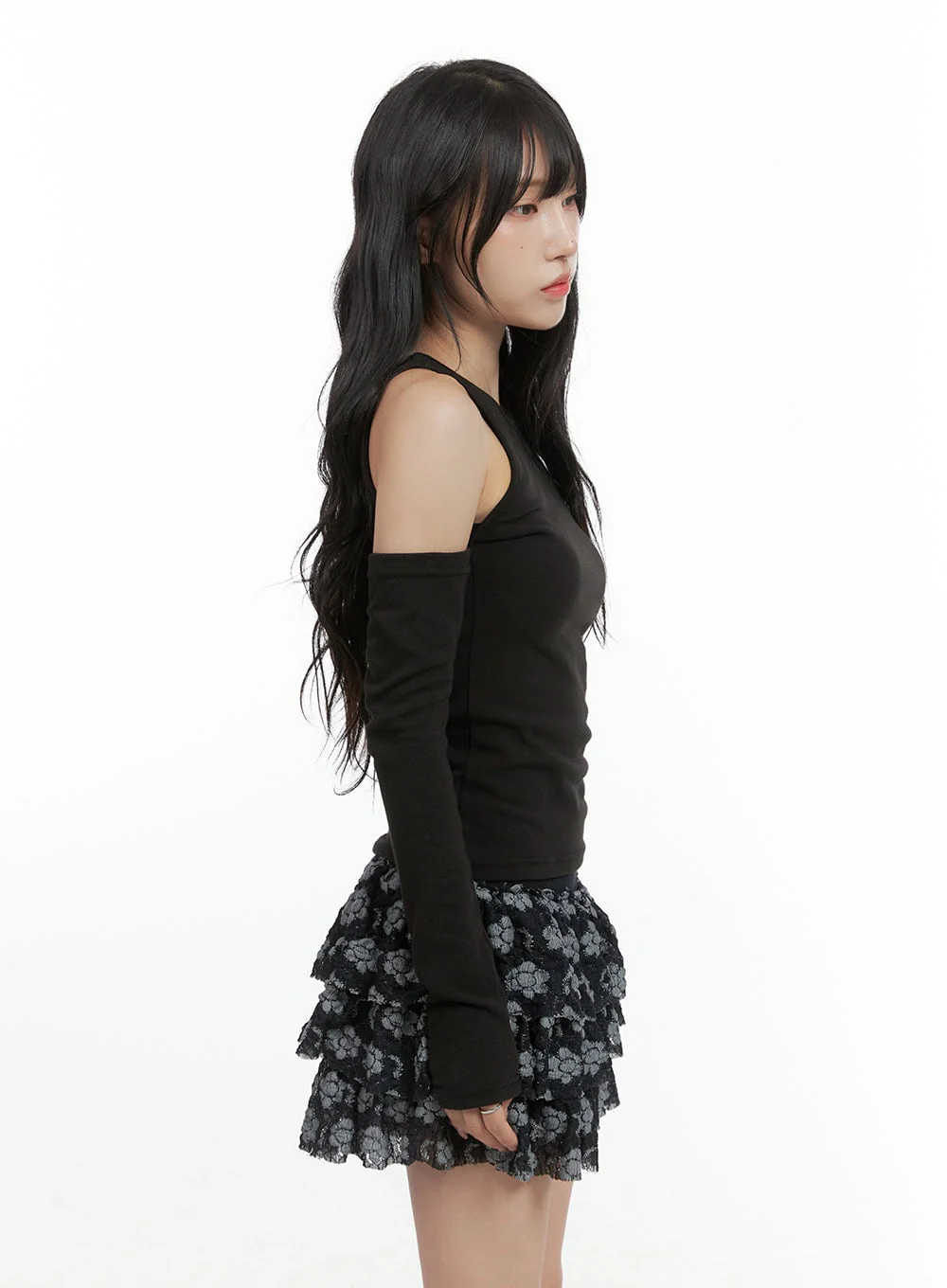 Back Cut-Out Open Shoulder Long Sleeve CG420 - Image 4