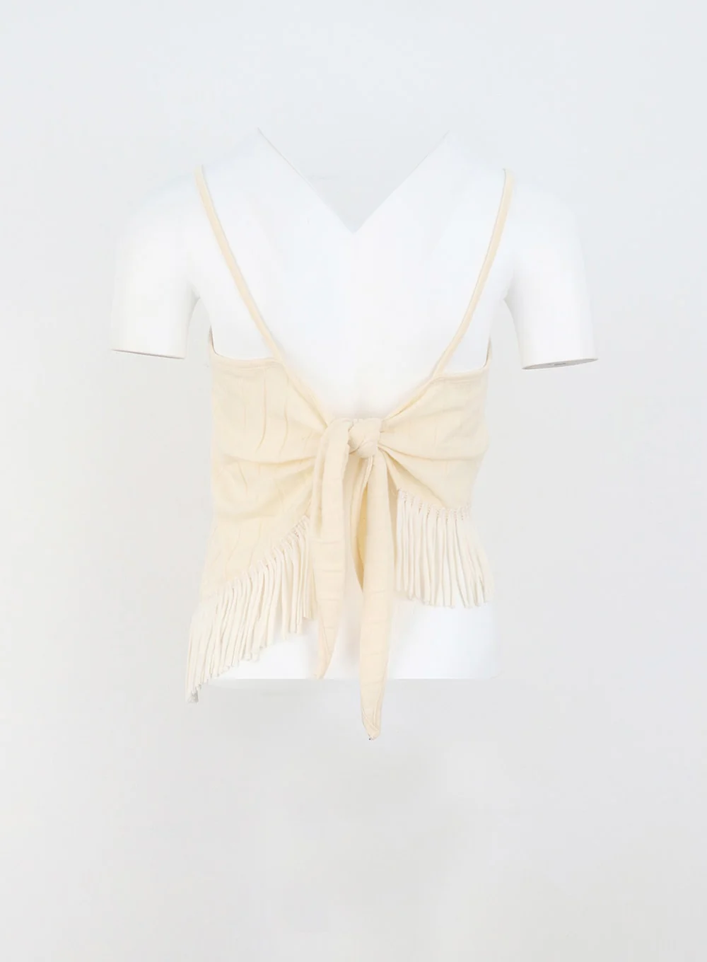 Back Tie Fringe Top BU308 - Image 14