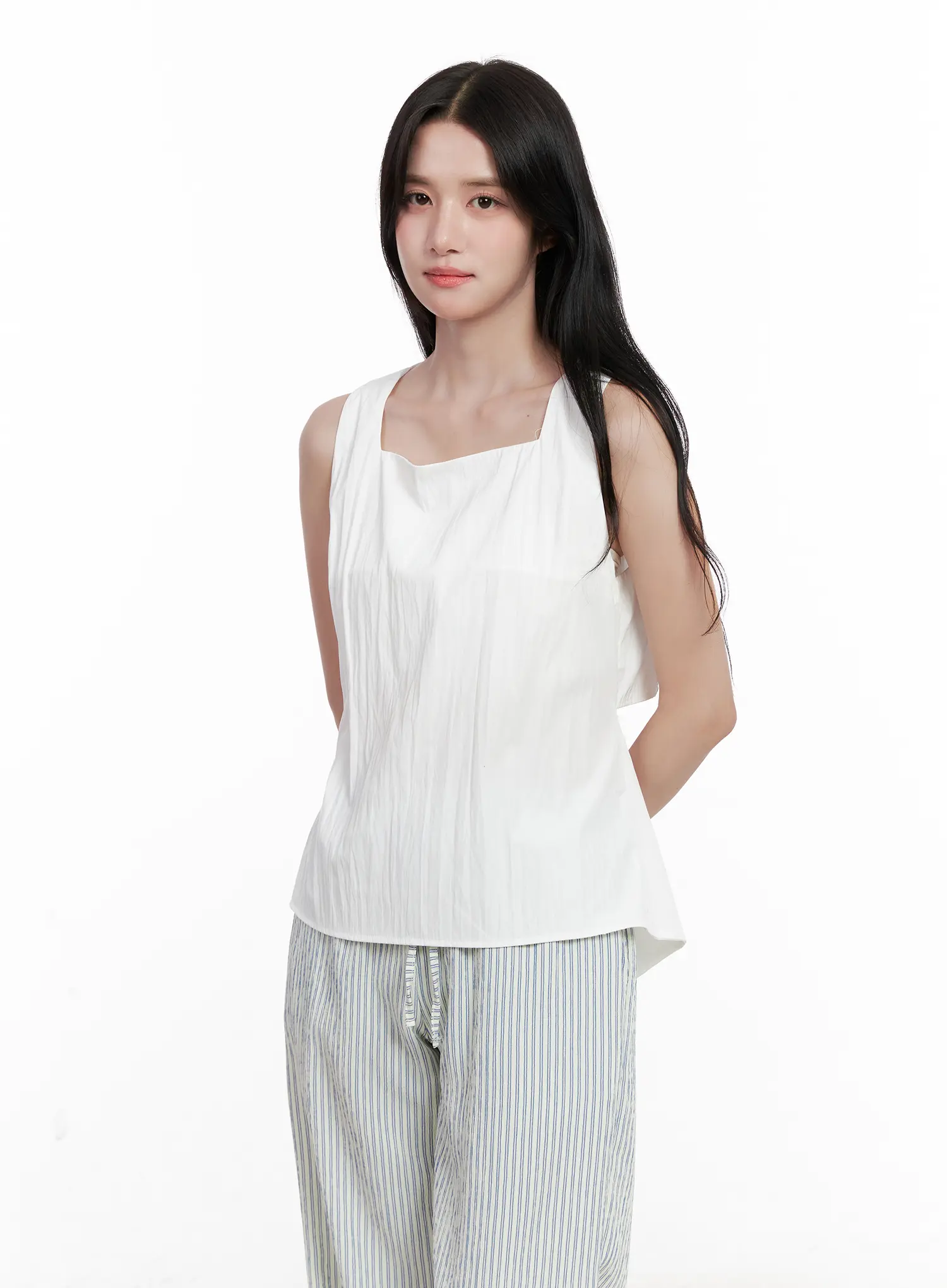 Back-Tie Square-Neck Tank CL516 - Image 12