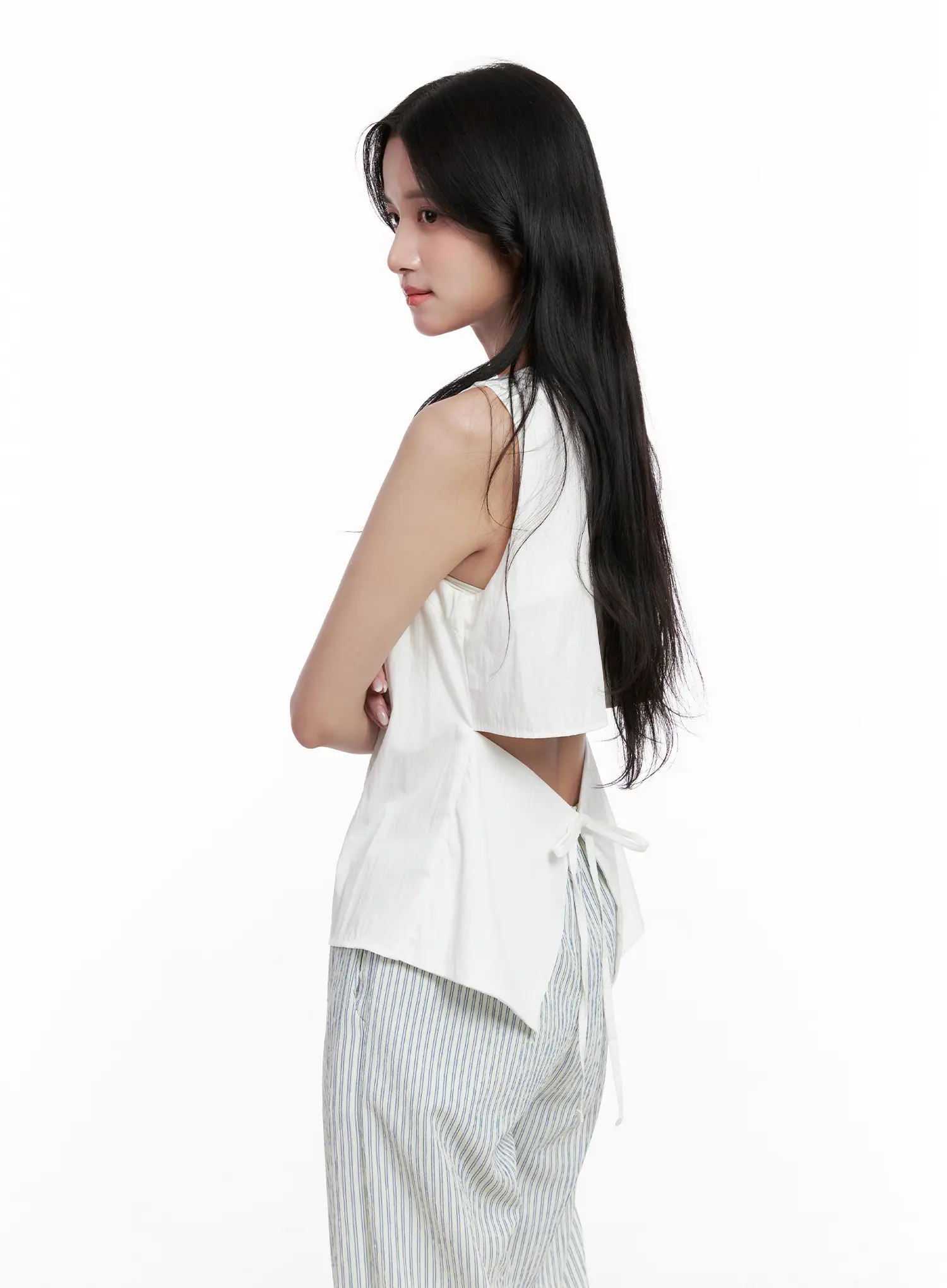 Back-Tie Square-Neck Tank CL516 - Image 7