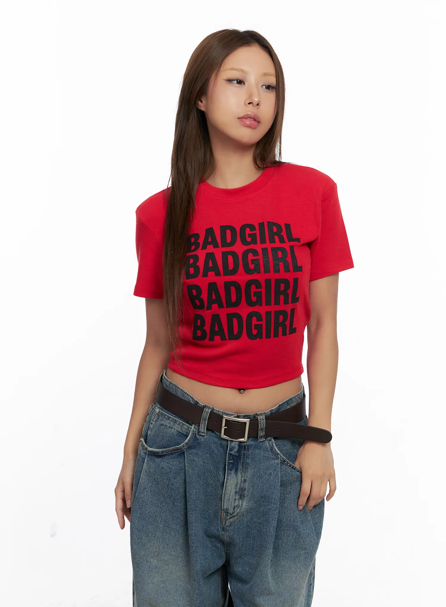 Badgirl Graphic Crop Top Tee CS524 - Image 9