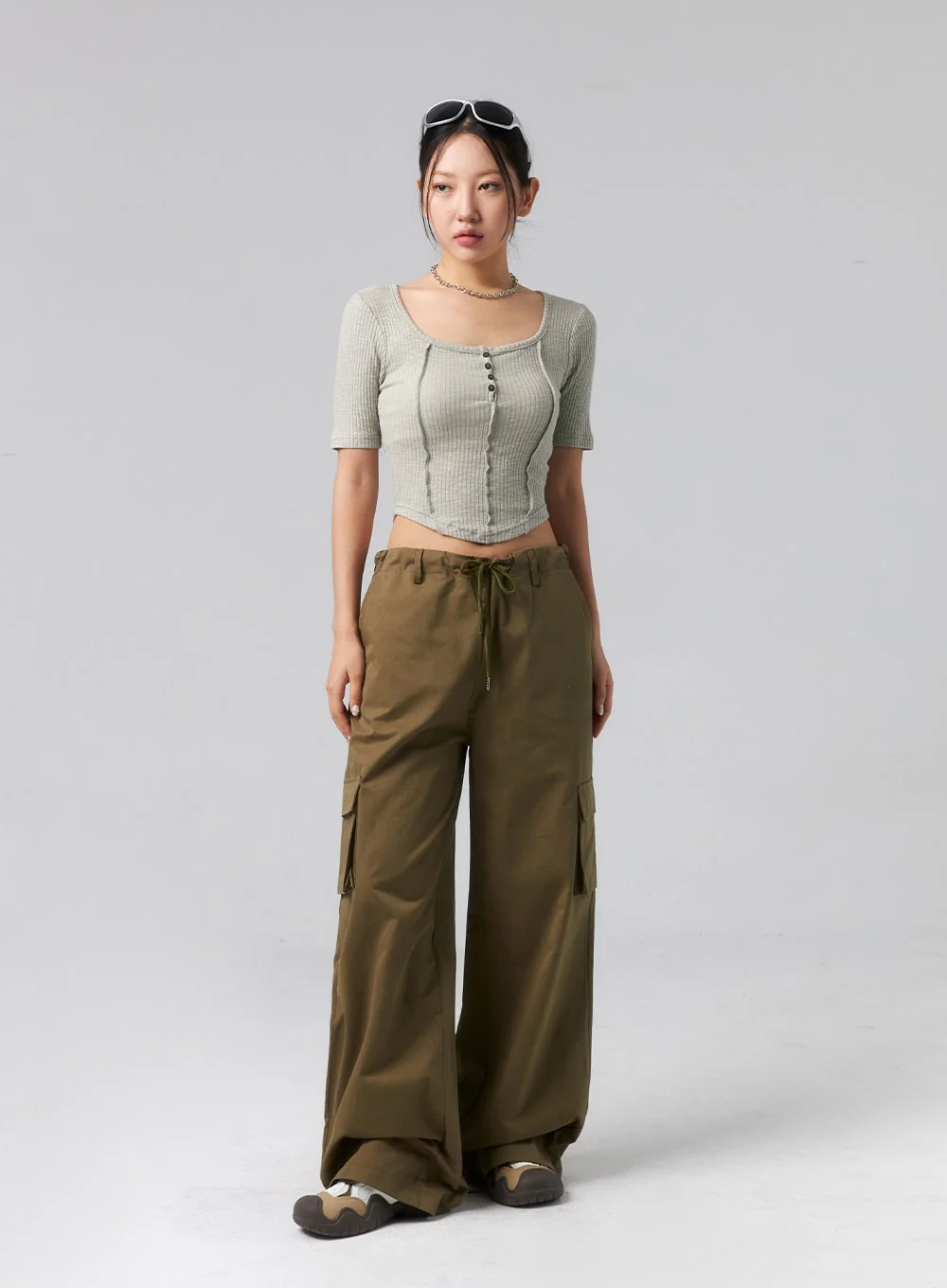 Baggy Cargo Pants CL319 - Image 4
