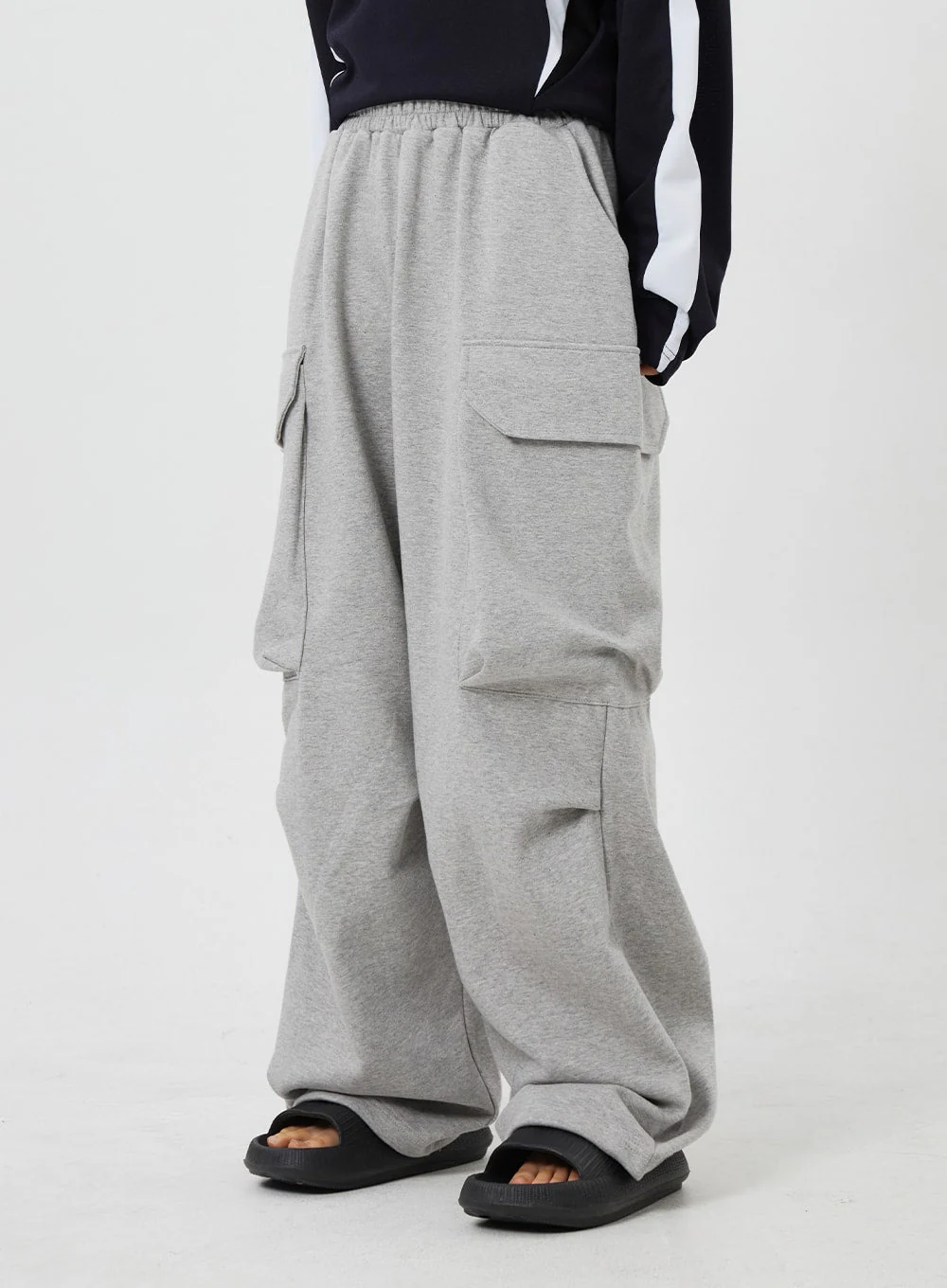 Baggy Cargo Track Pants Unisex CF327 - Image 2