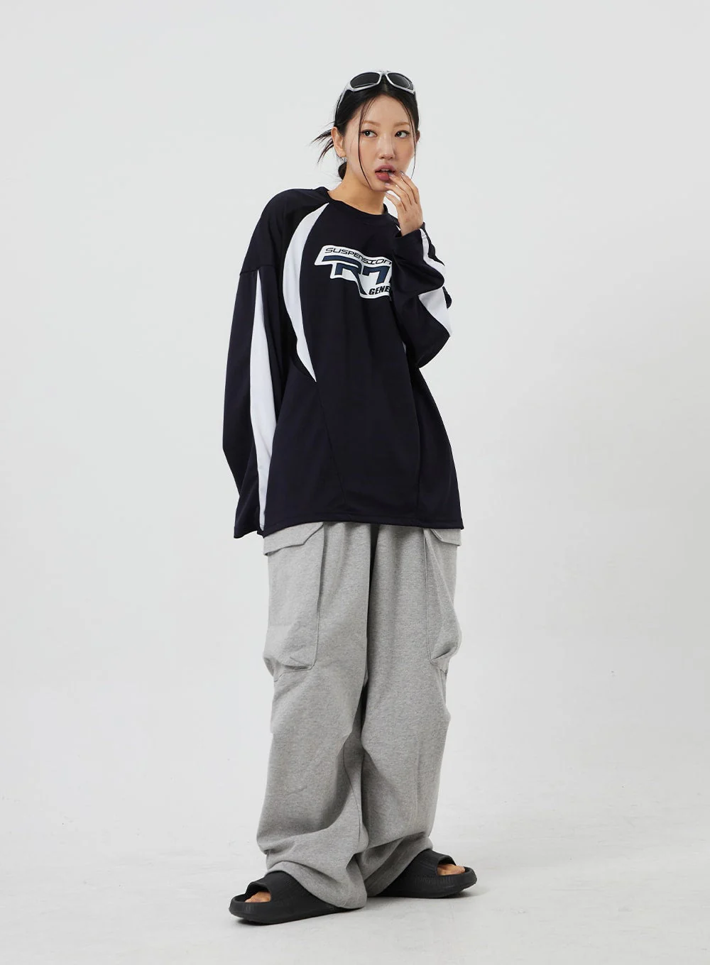 Baggy Cargo Track Pants Unisex CF327 - Image 4