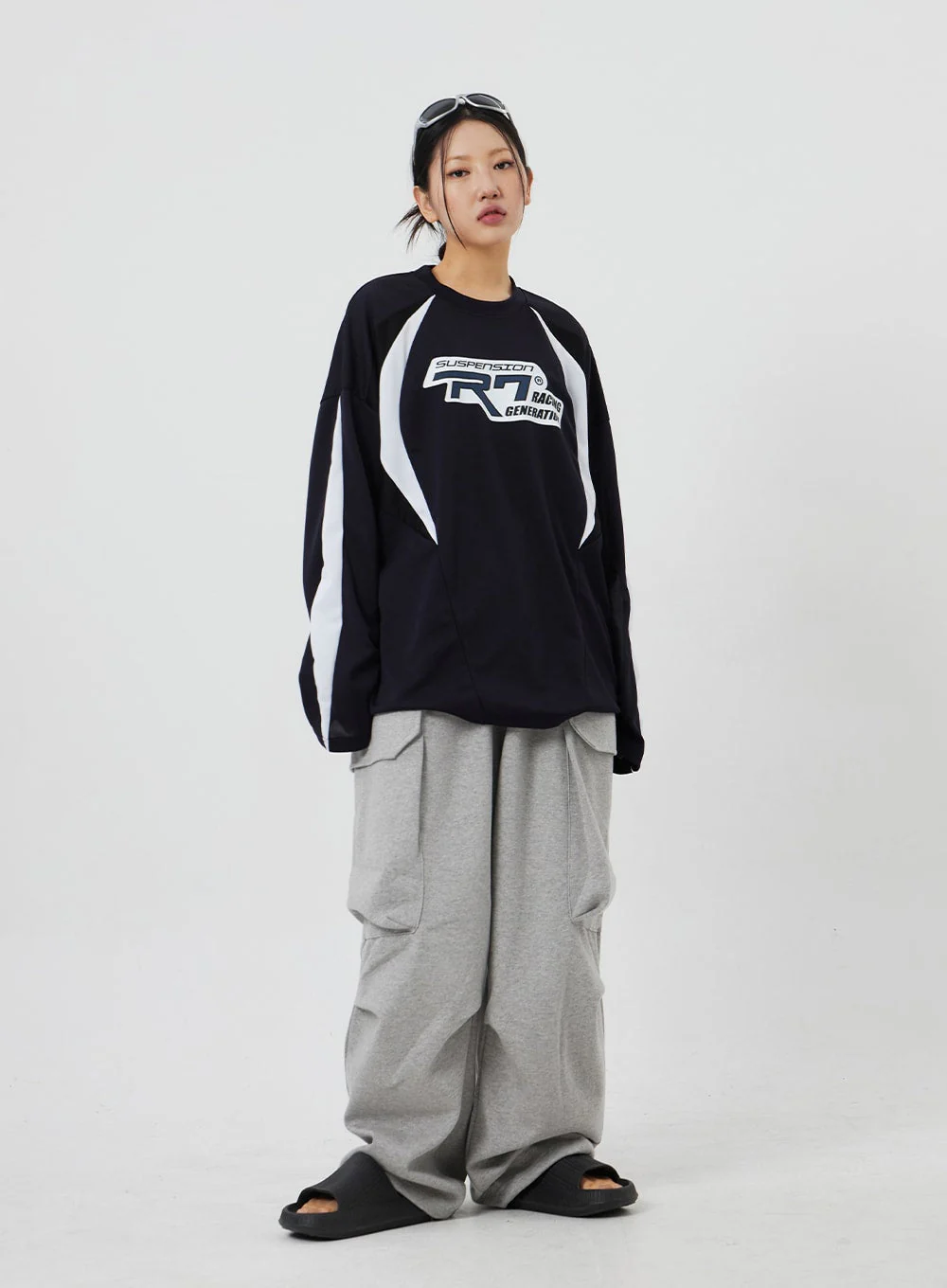 Baggy Cargo Track Pants Unisex CF327 - Image 7