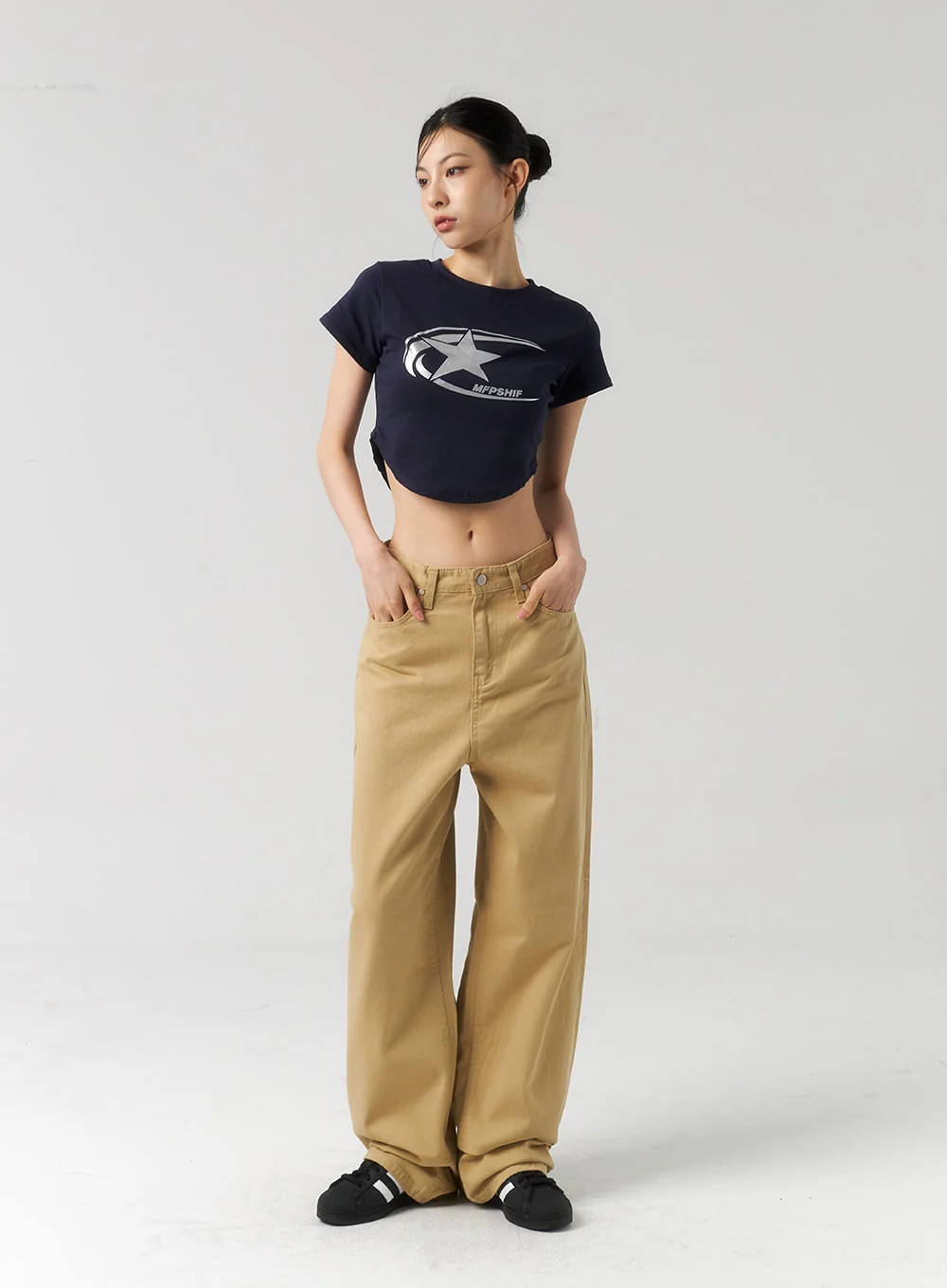Baggy Cotton Pants CU320 - Image 3