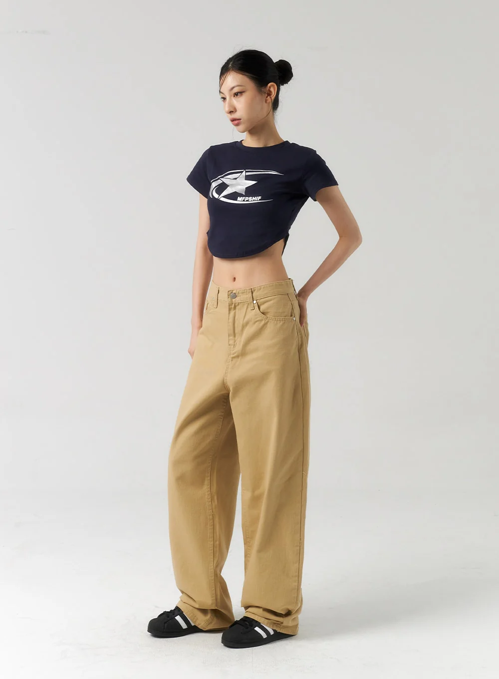 Baggy Cotton Pants CU320 - Image 8