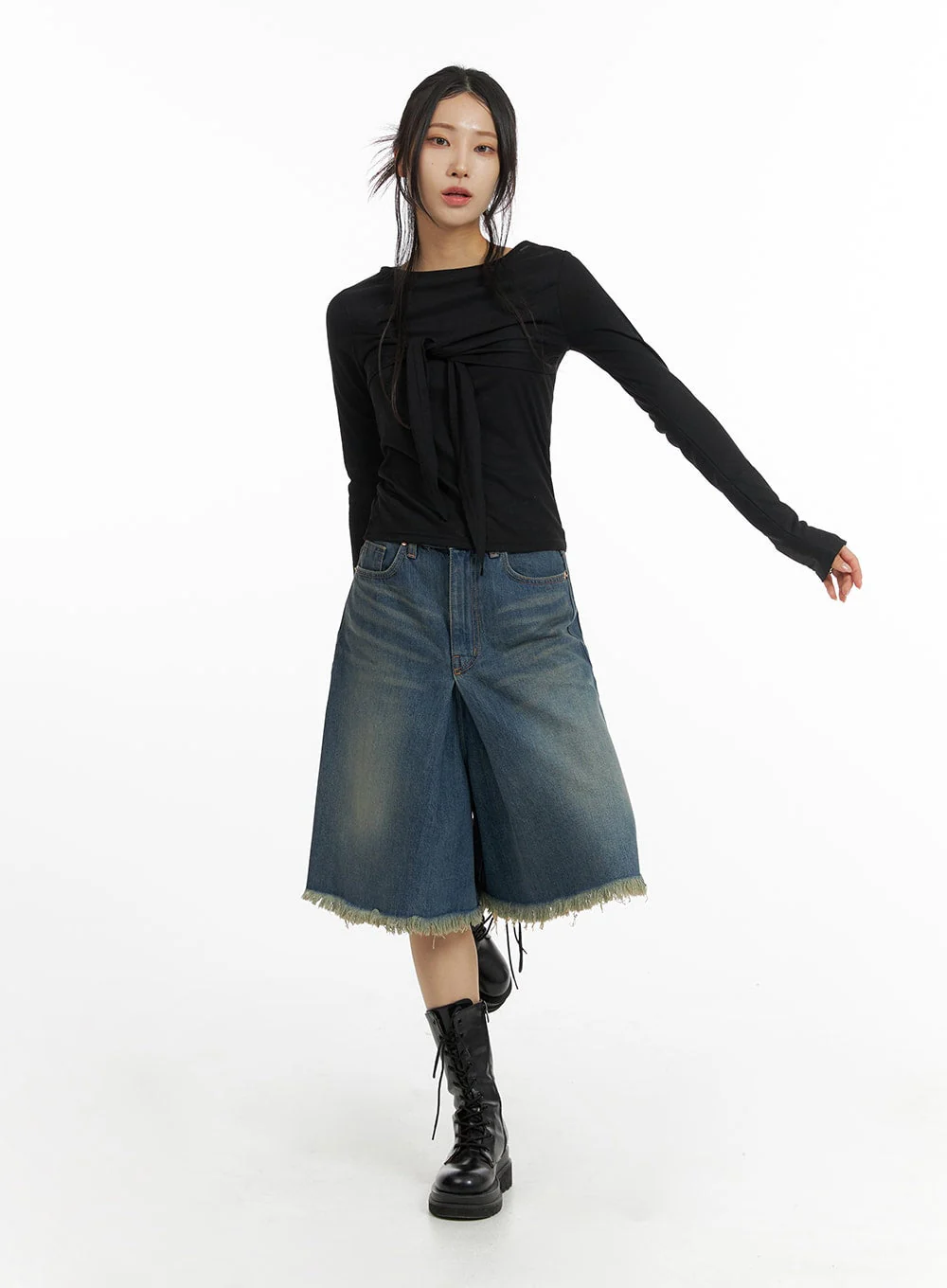 Baggy Flare Jorts CF429 - Image 2