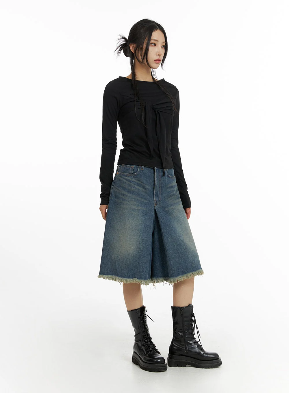 Baggy Flare Jorts CF429 - Image 5