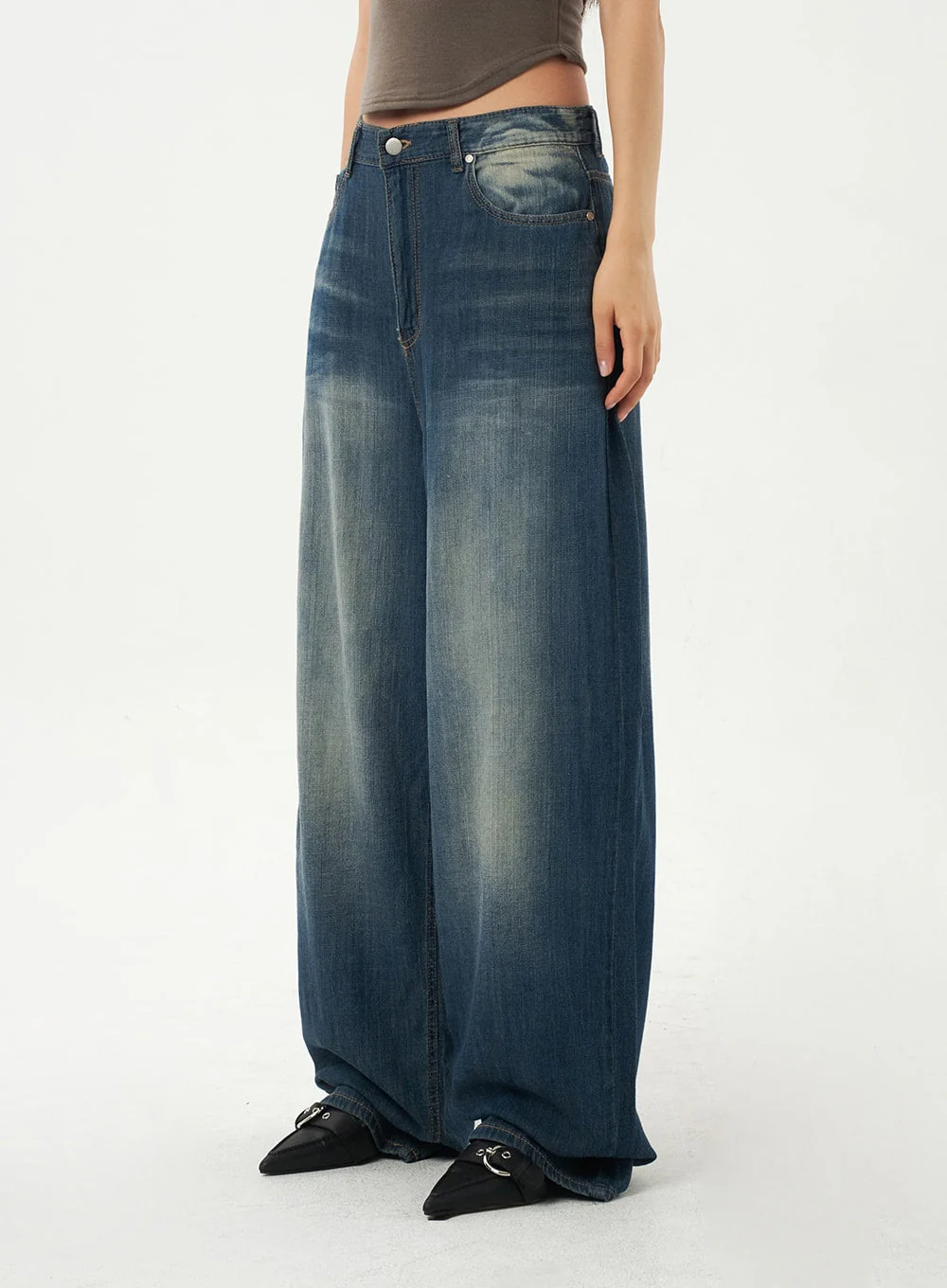 Baggy Low Rise Jeans CA326 - Image 5