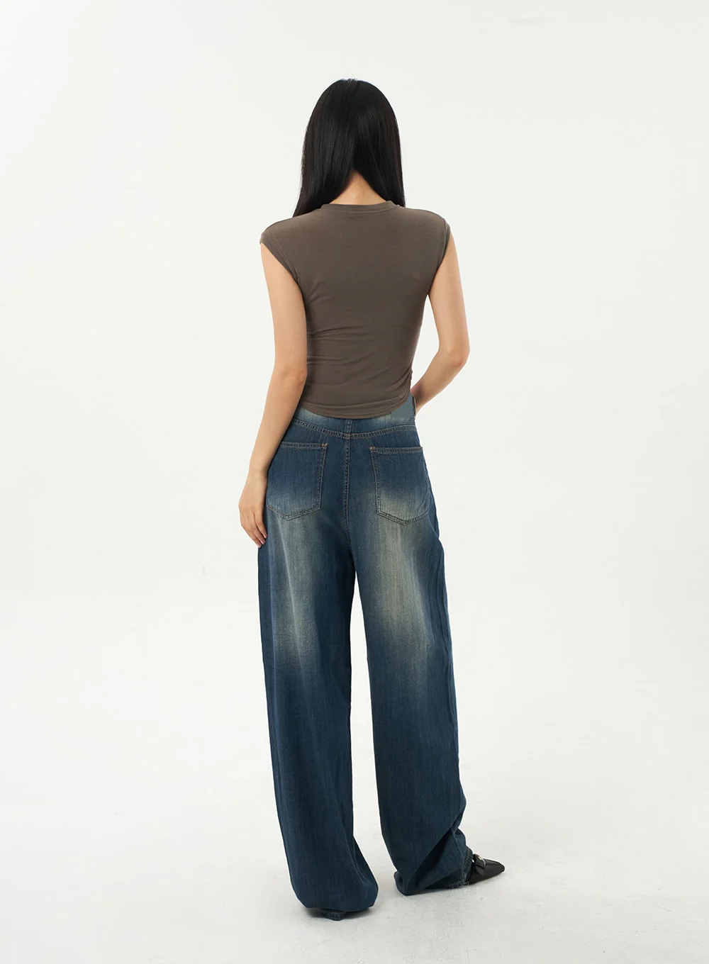 Baggy Low Rise Jeans CA326 - Image 7