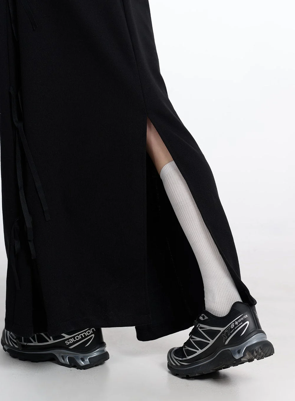 Balletcore Ribbon Side Slit Maxi Skirt CD319 - Image 7
