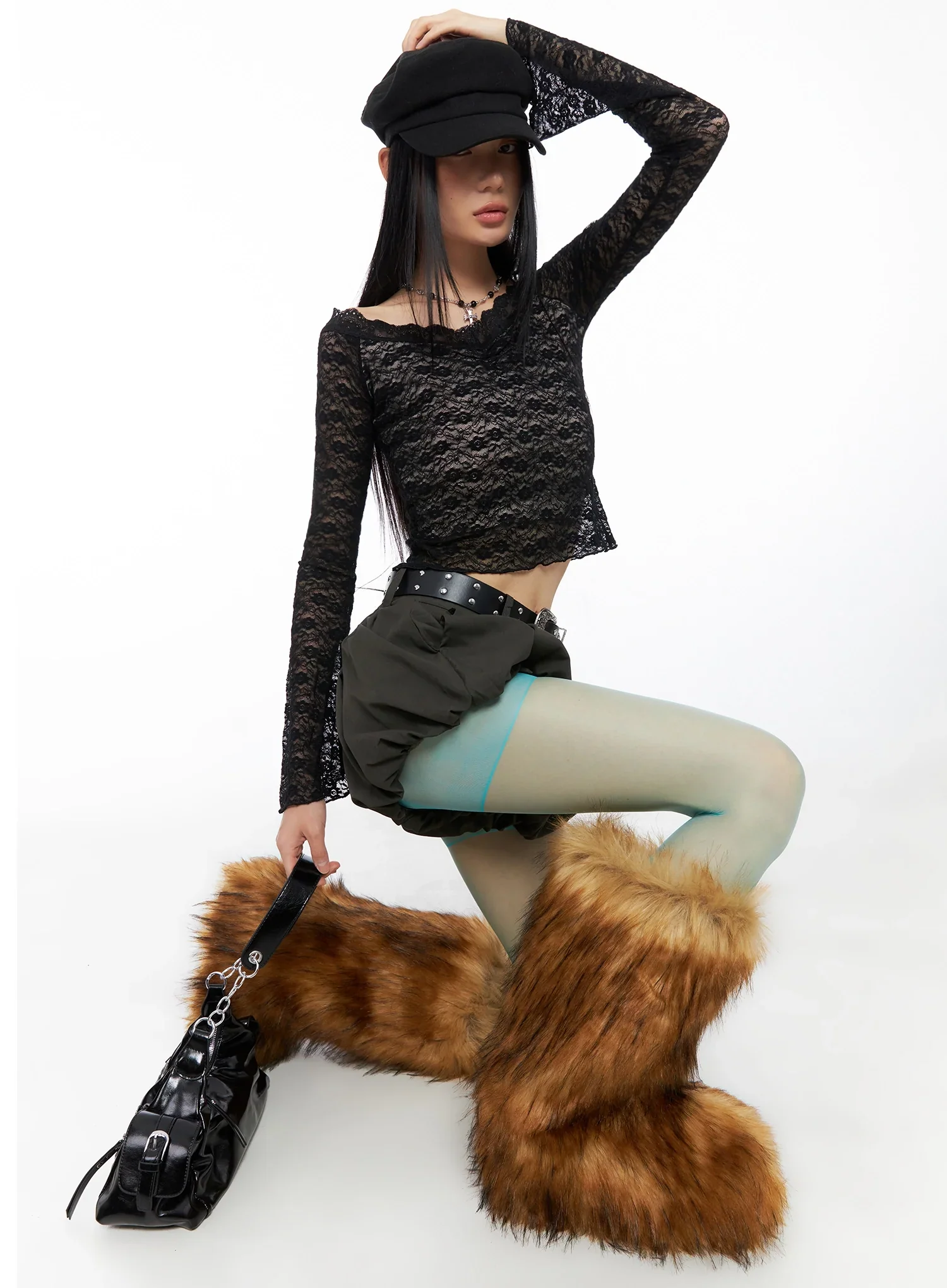 Balloon Pleated Skirt Shorts IO516 - Image 15