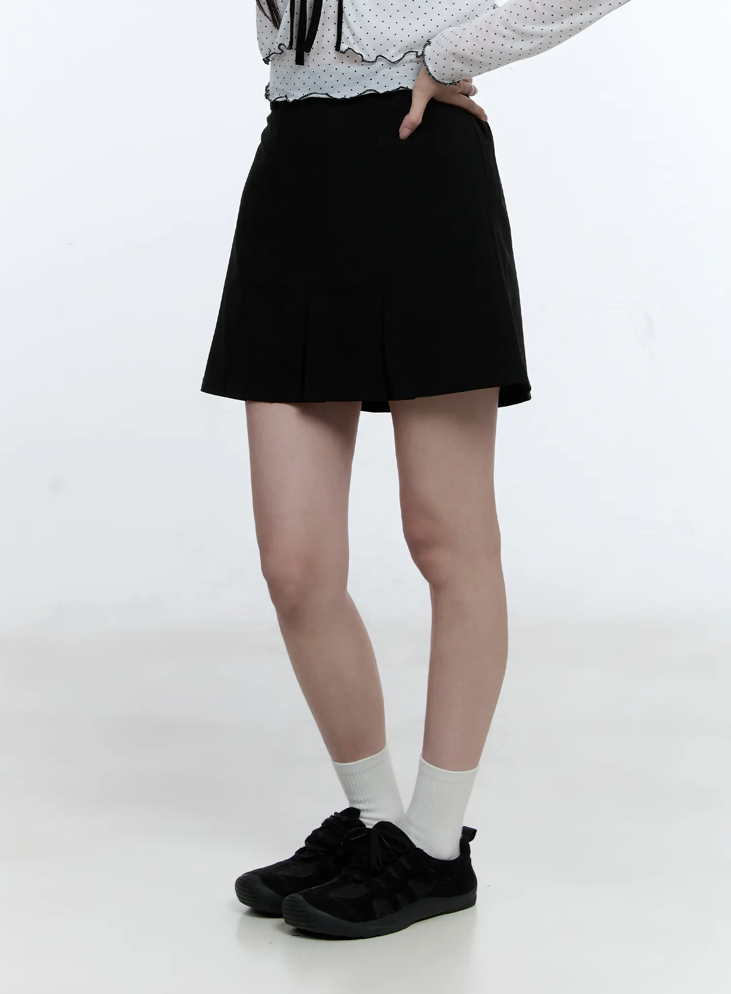 Banded Pleated Mini Skirt CG513 - Image 5