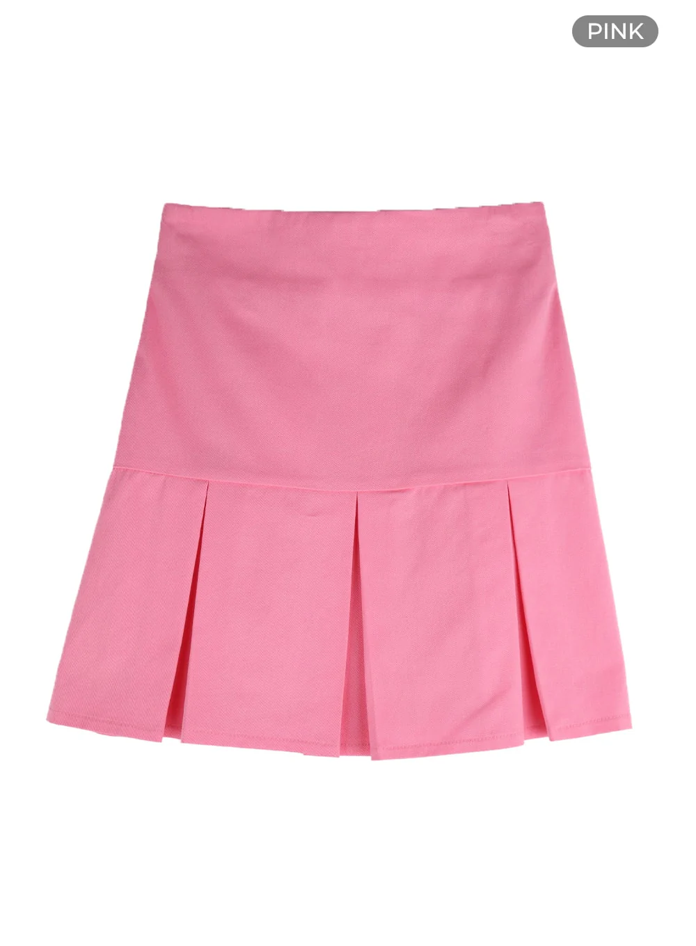 Basic Cotton Pleated Mini Skirt IM406 - Image 10