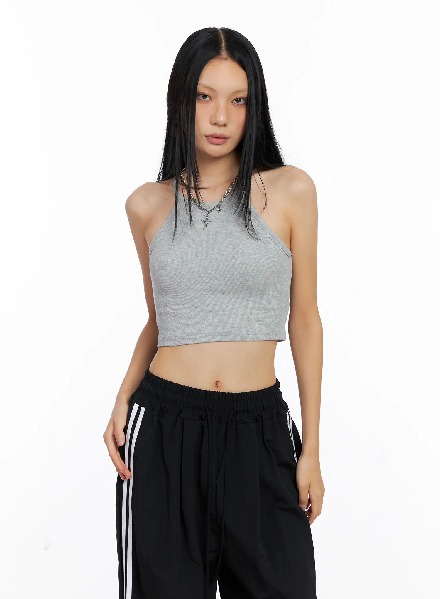 Basic Halter Crop Top CS509 - Image 2