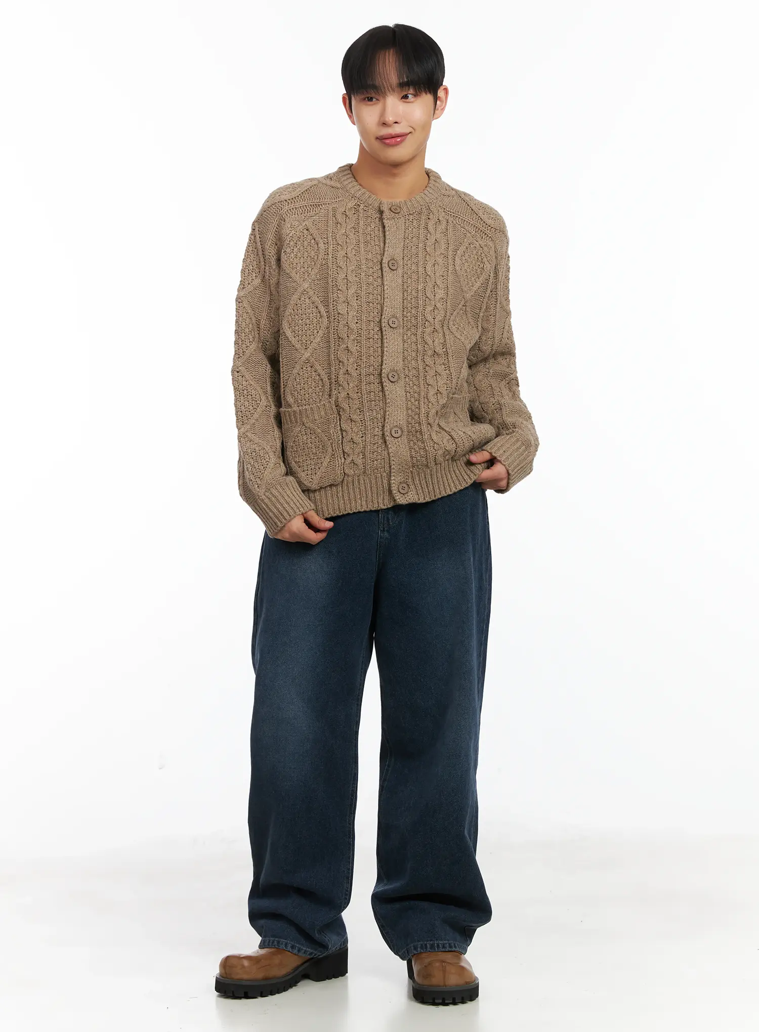 Basic Knit Wool Button Cardigan ID515 - Image 2
