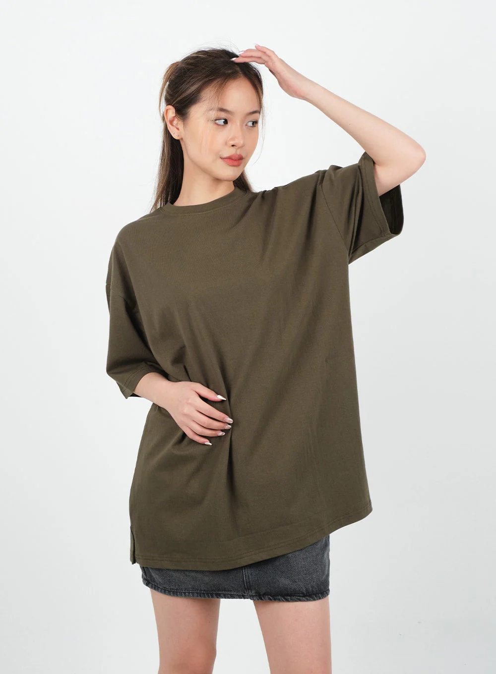 Basic Loose Fit Oversized T-shirt CA26 - Image 2