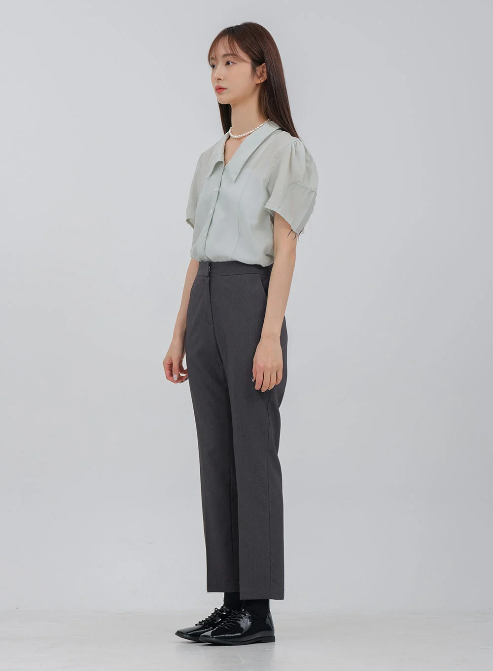 Basic Slim Fit Tailored Pants OA26 - Image 5