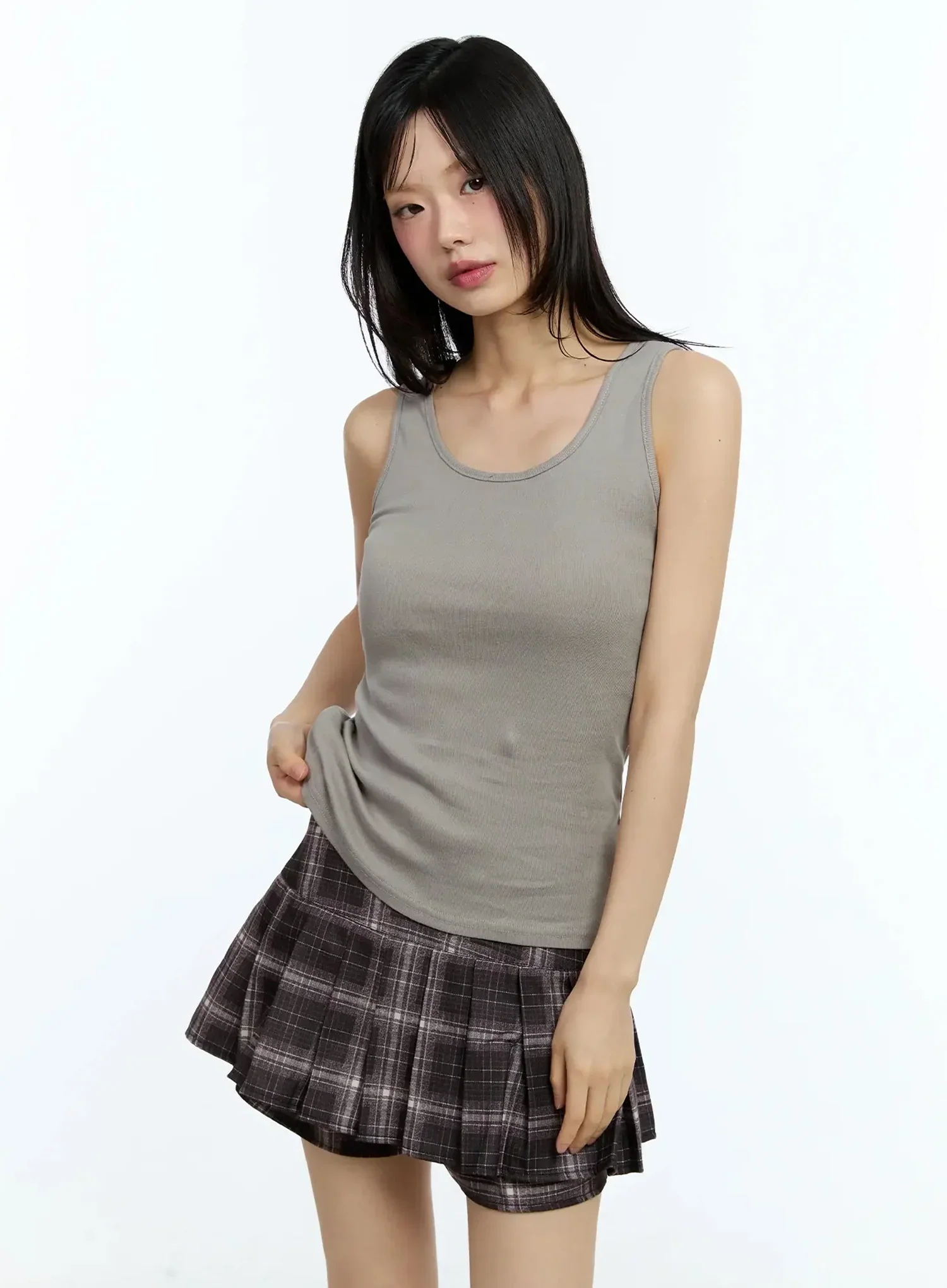 Basic Slim-Fit Tank Top IU524 - Image 6