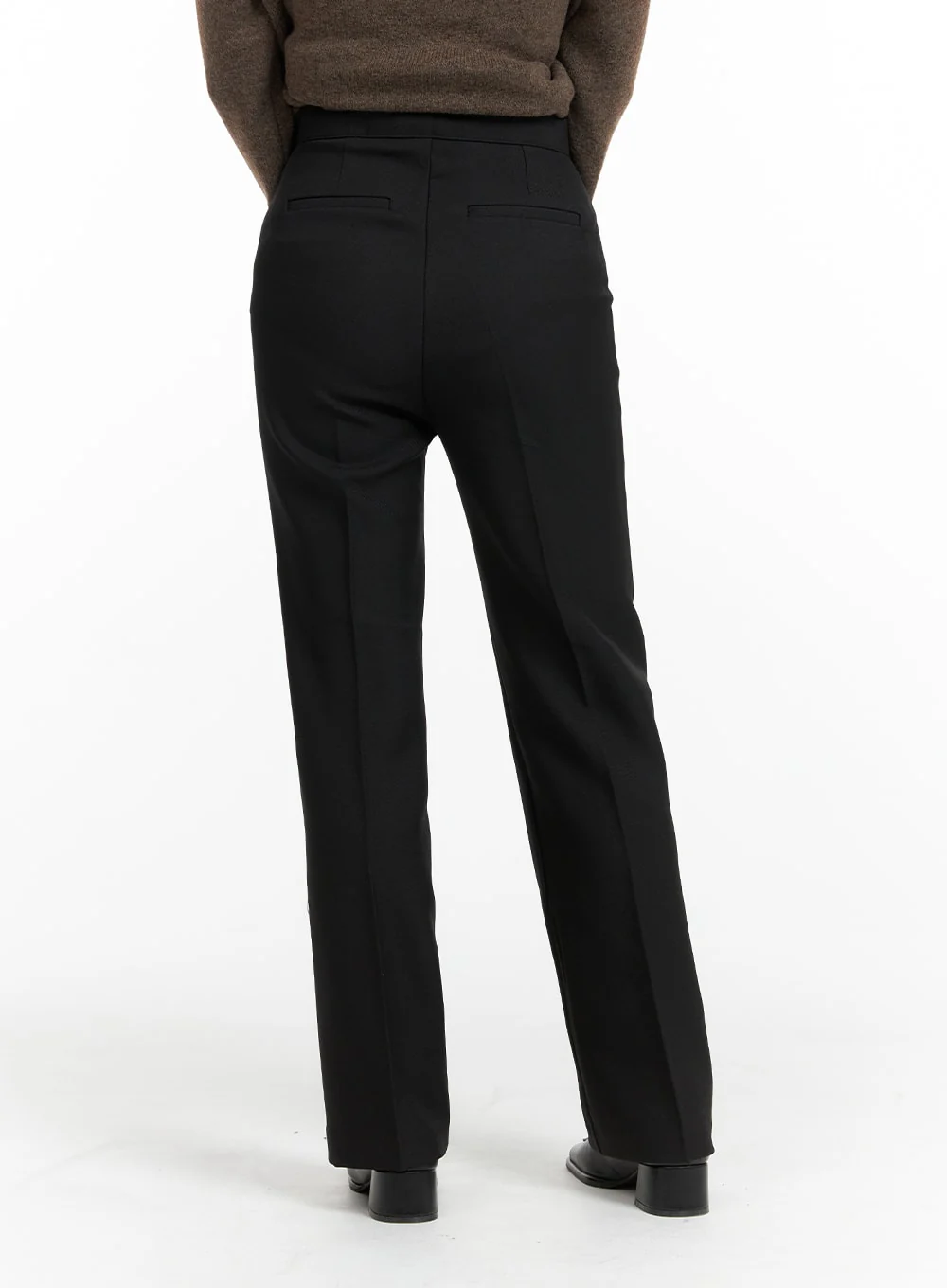 Basic Straight-Fit Tailored Pants OF419 - Image 5