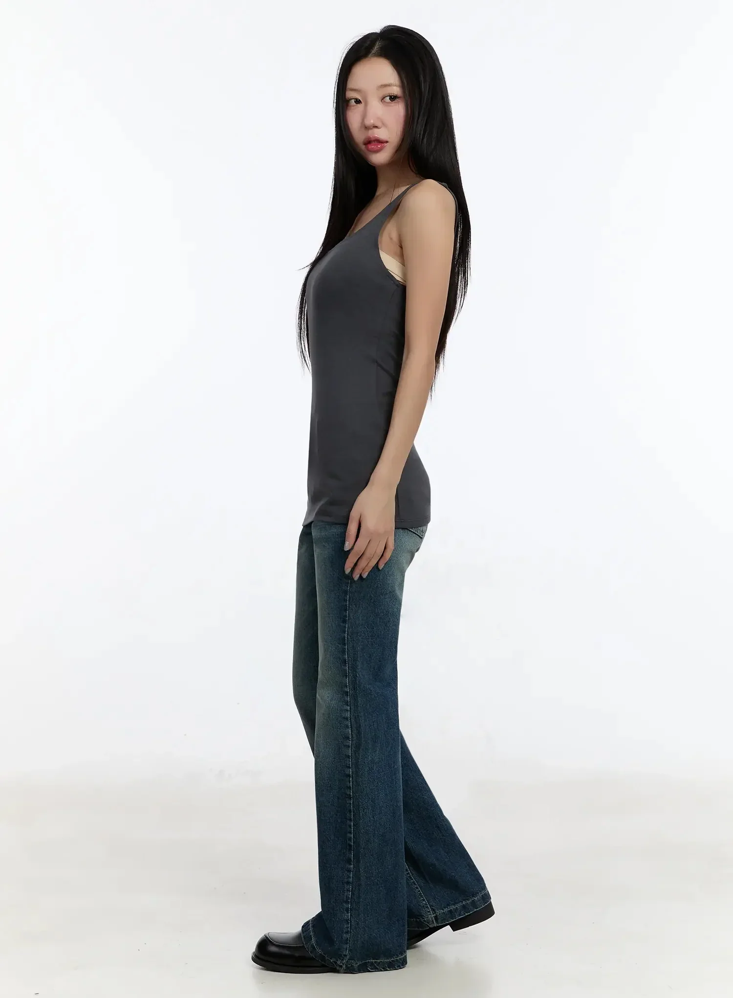 Basic U-Neck Tank Top IM509 - Image 12